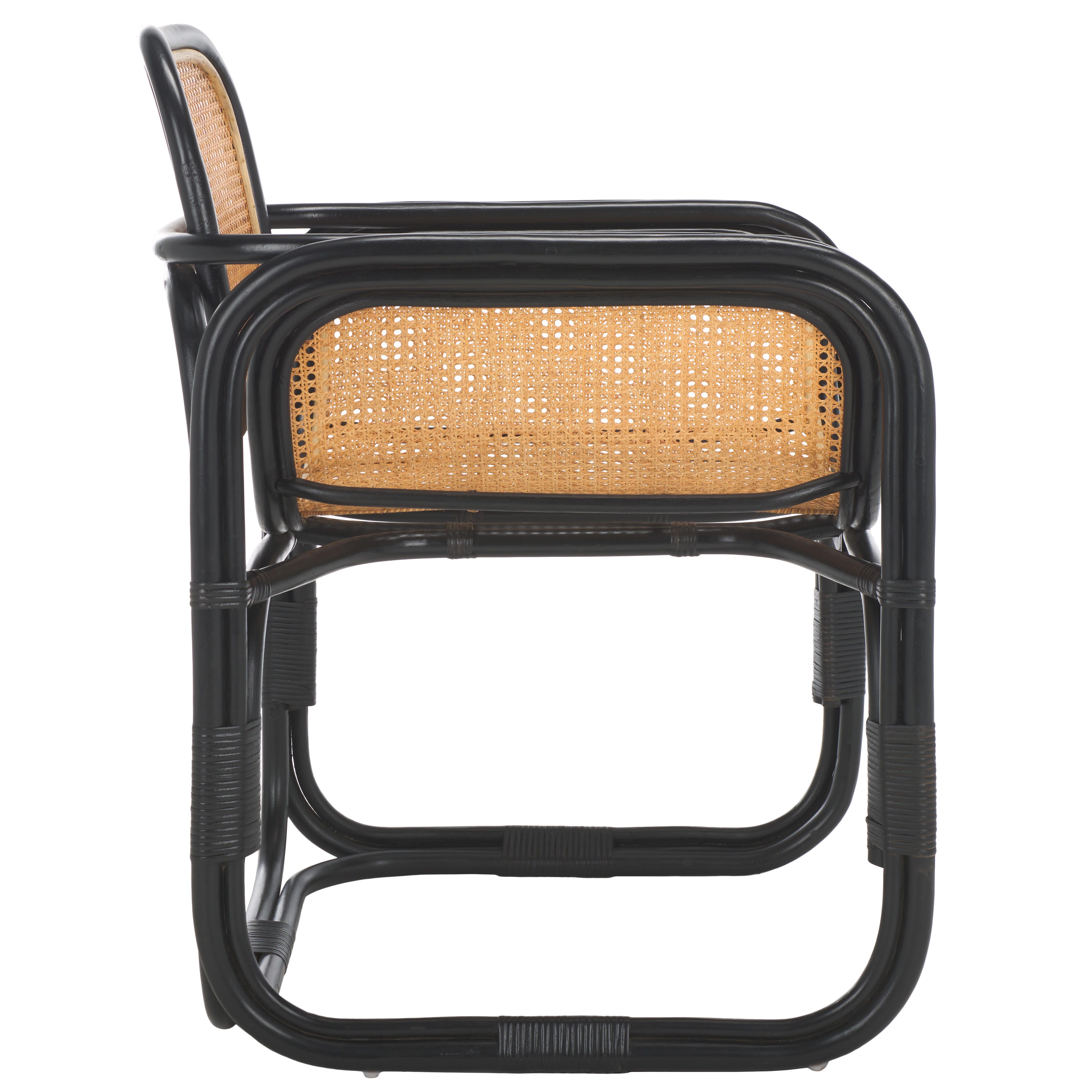 Safavieh Nadie Accent Chair, Black/Natural, large