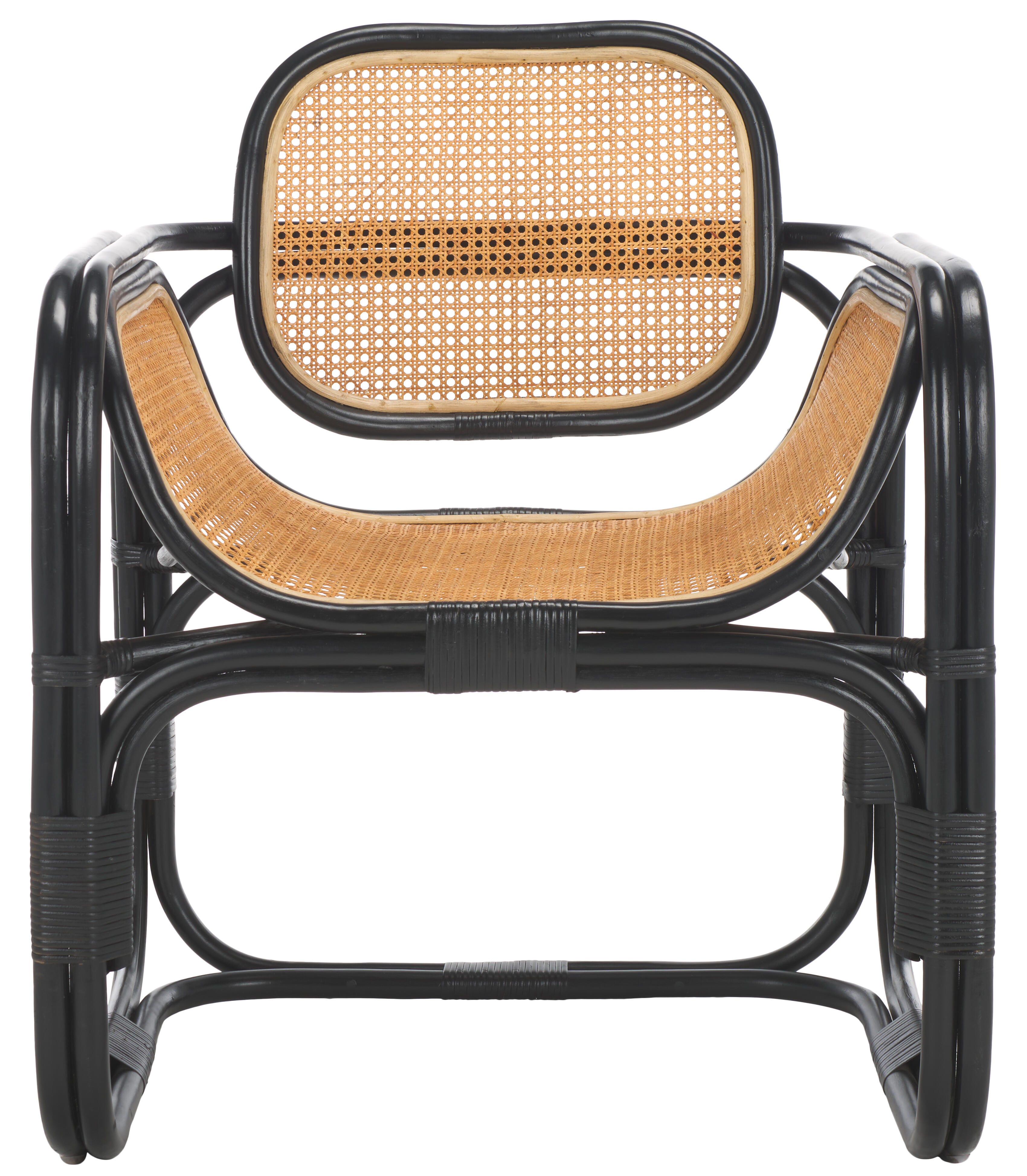 Safavieh Nadie Accent Chair, Black/Natural, large