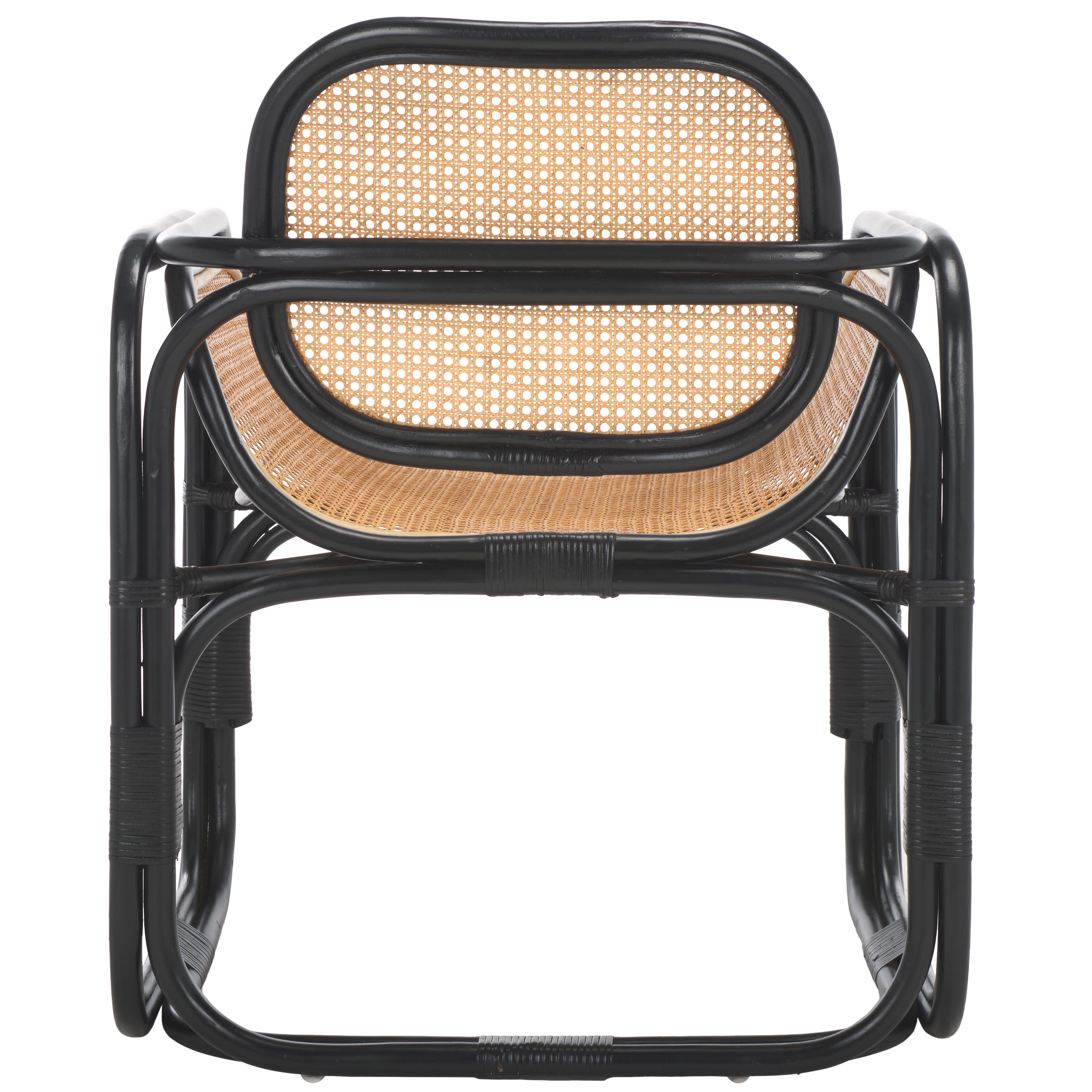Safavieh Nadie Accent Chair, Black/Natural, large