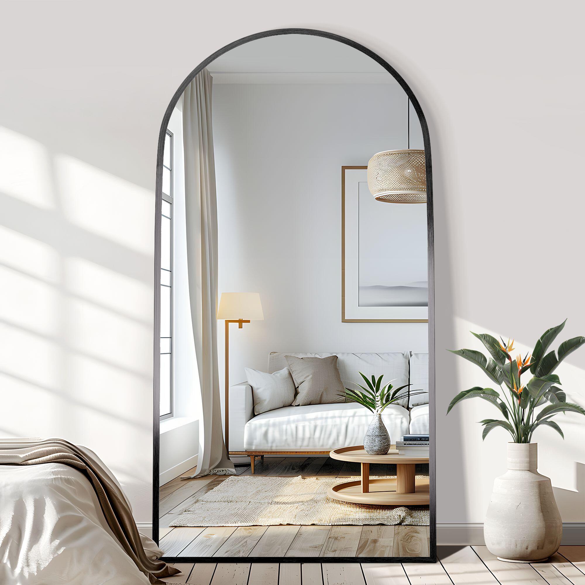 Dovelina Dulcea Arched Floor Mirror, , large