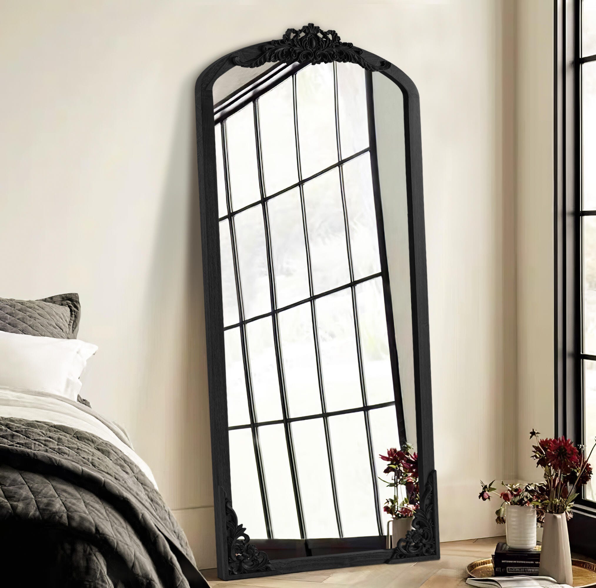 Dovelina Dulcea Carved Mirror, , large