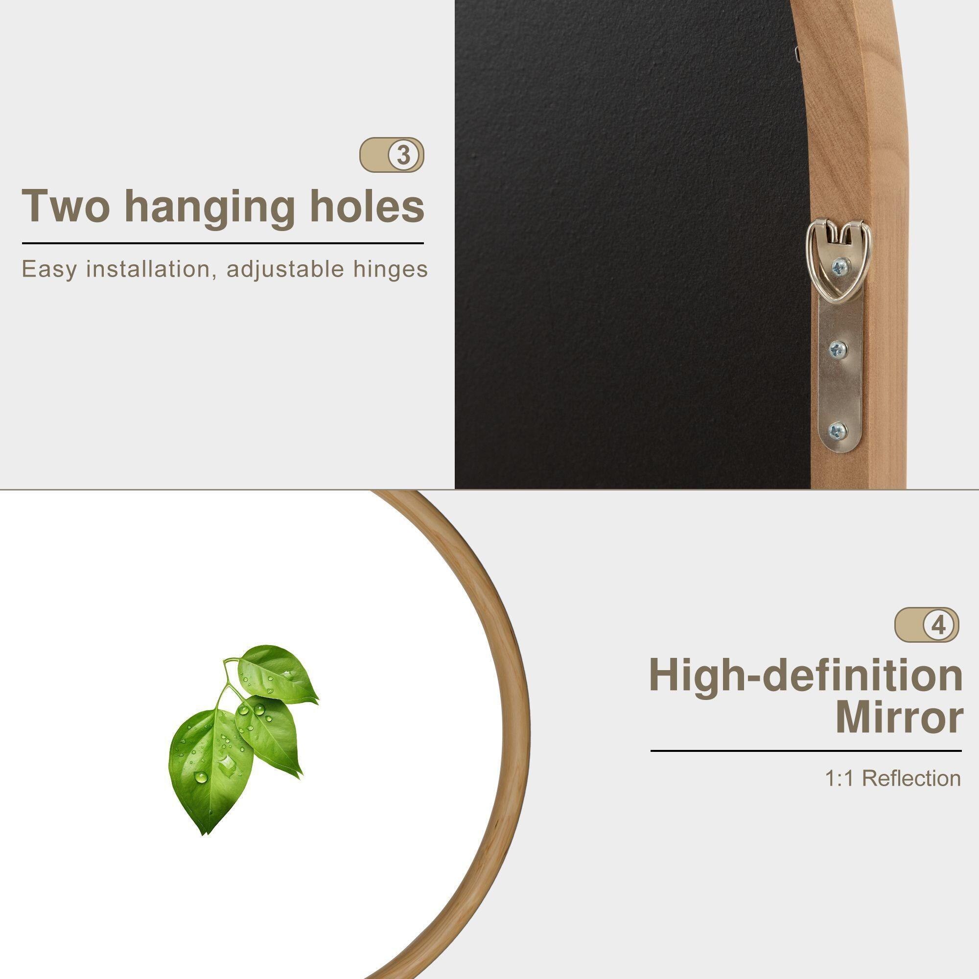Dovelina Dulcea Classic Arch Frame Wall Mirror, , large
