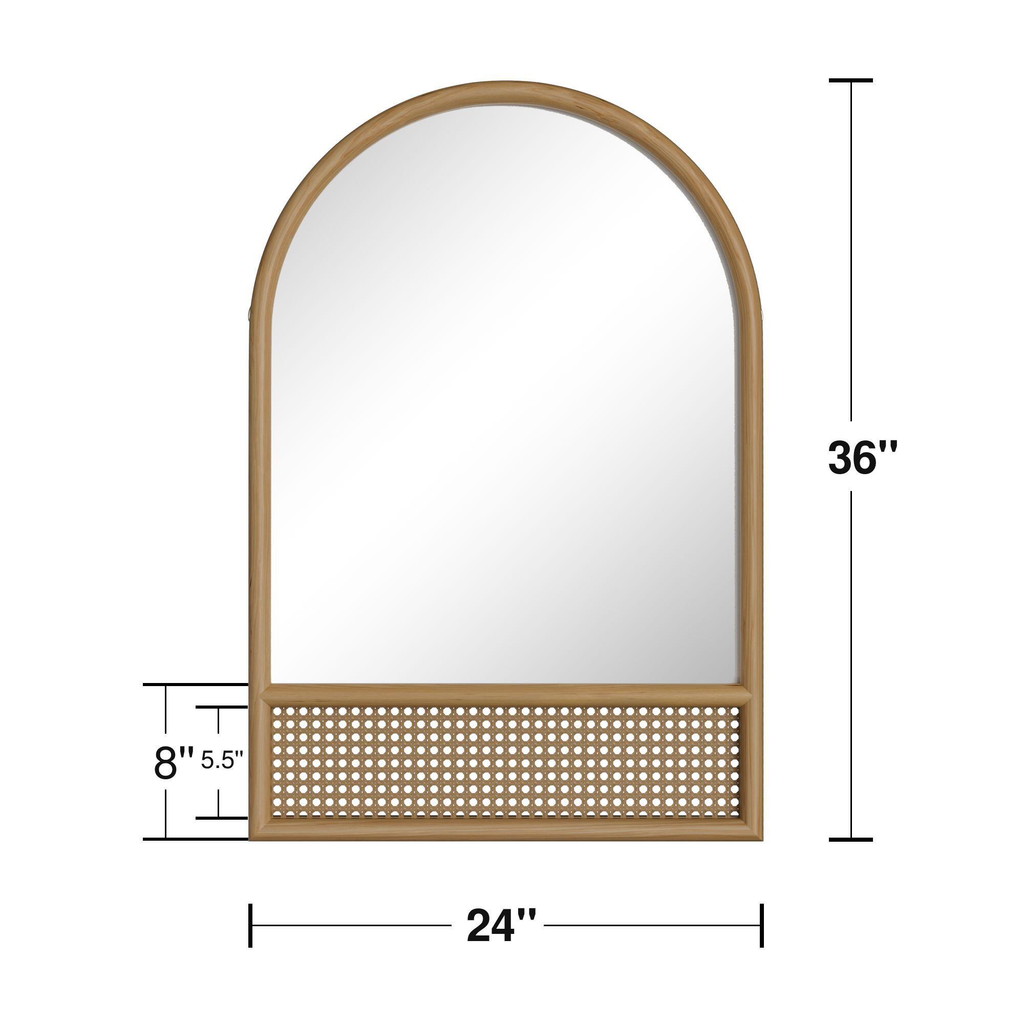 Dovelina Dulcea Classic Arch Frame Wall Mirror, , large