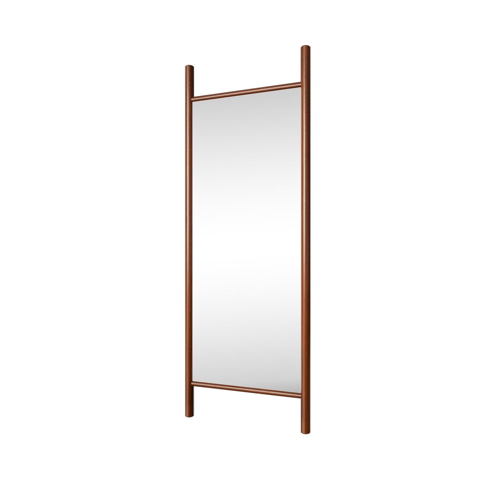 Dovelina Dulcea Ladder-Style Framed Mirror, Walnut, large