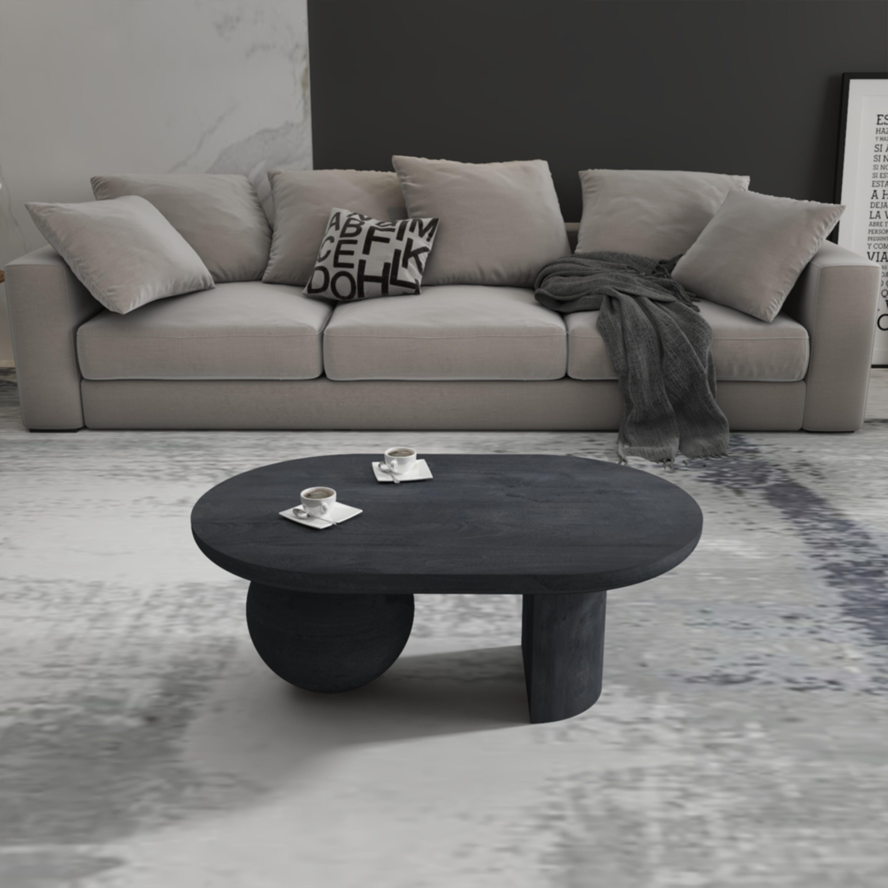 Benzara Uri Coffee Table, , large