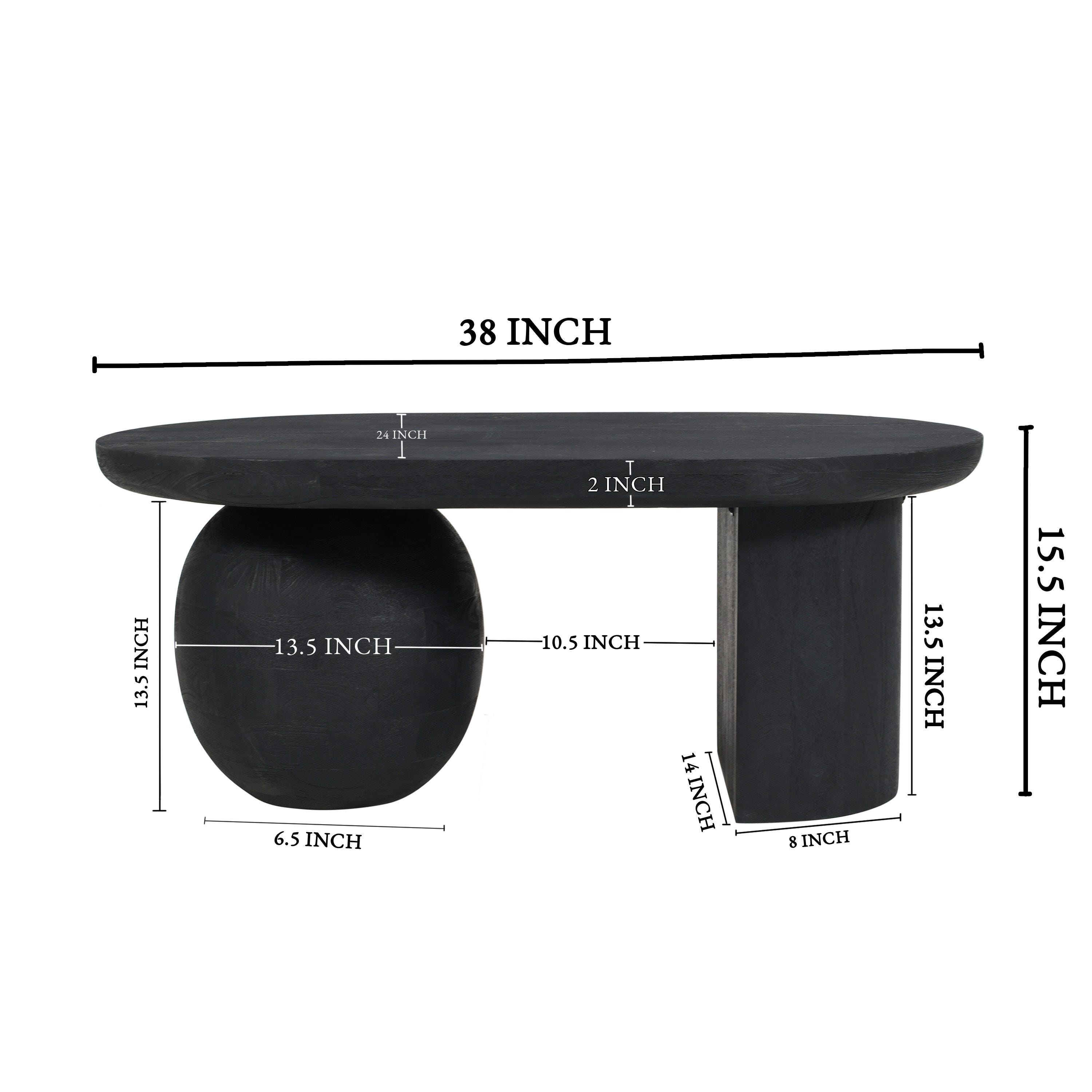 Benzara Uri Coffee Table, , large