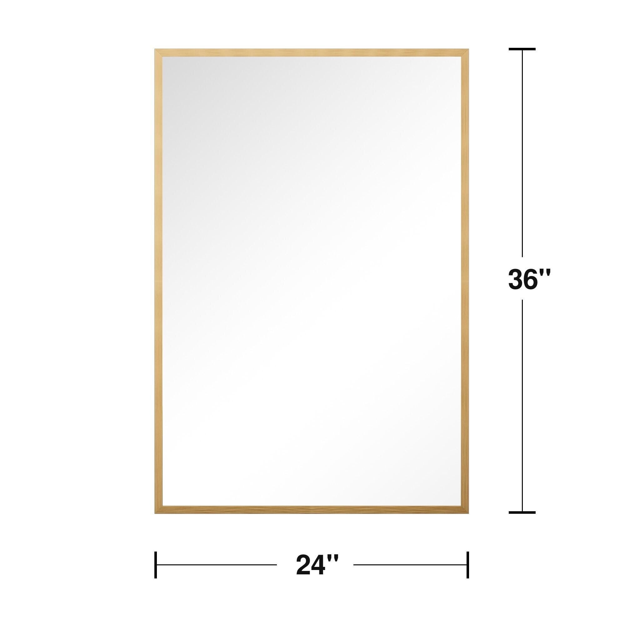Dovelina Dulcea Rectangle Wall Mirror (Set of 2), Gold, large