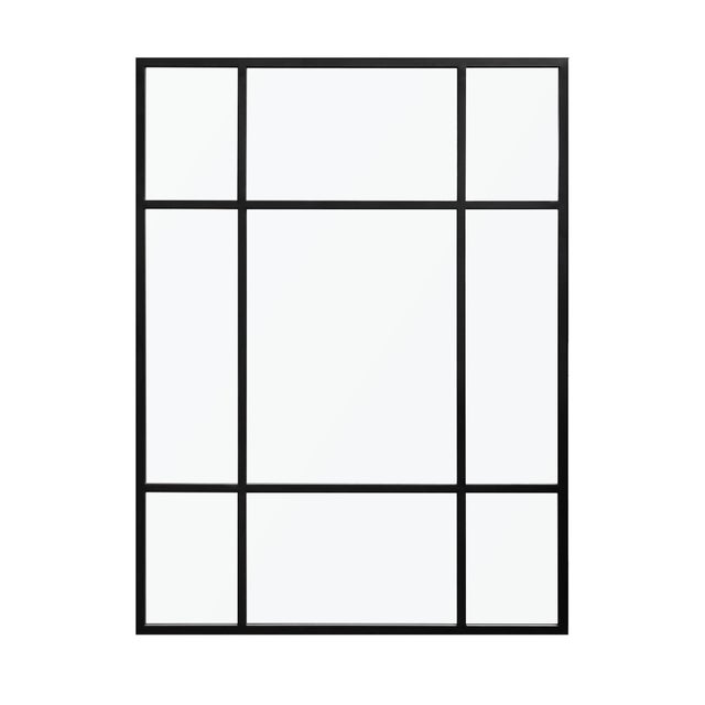Dovelina Dulcea Rectangular Frame Wall Mirror, Black