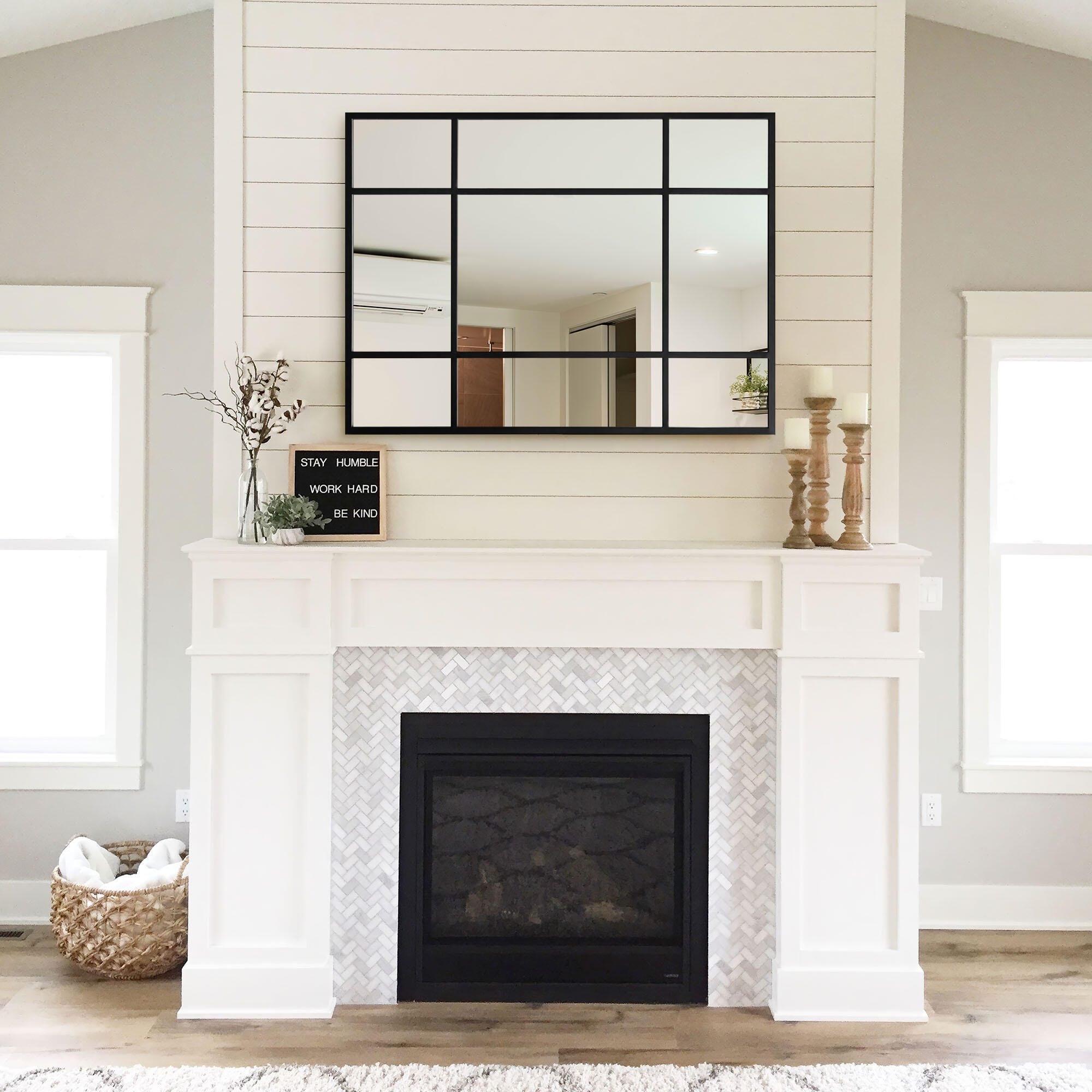 Dovelina Dulcea Rectangular Frame Wall Mirror, , large