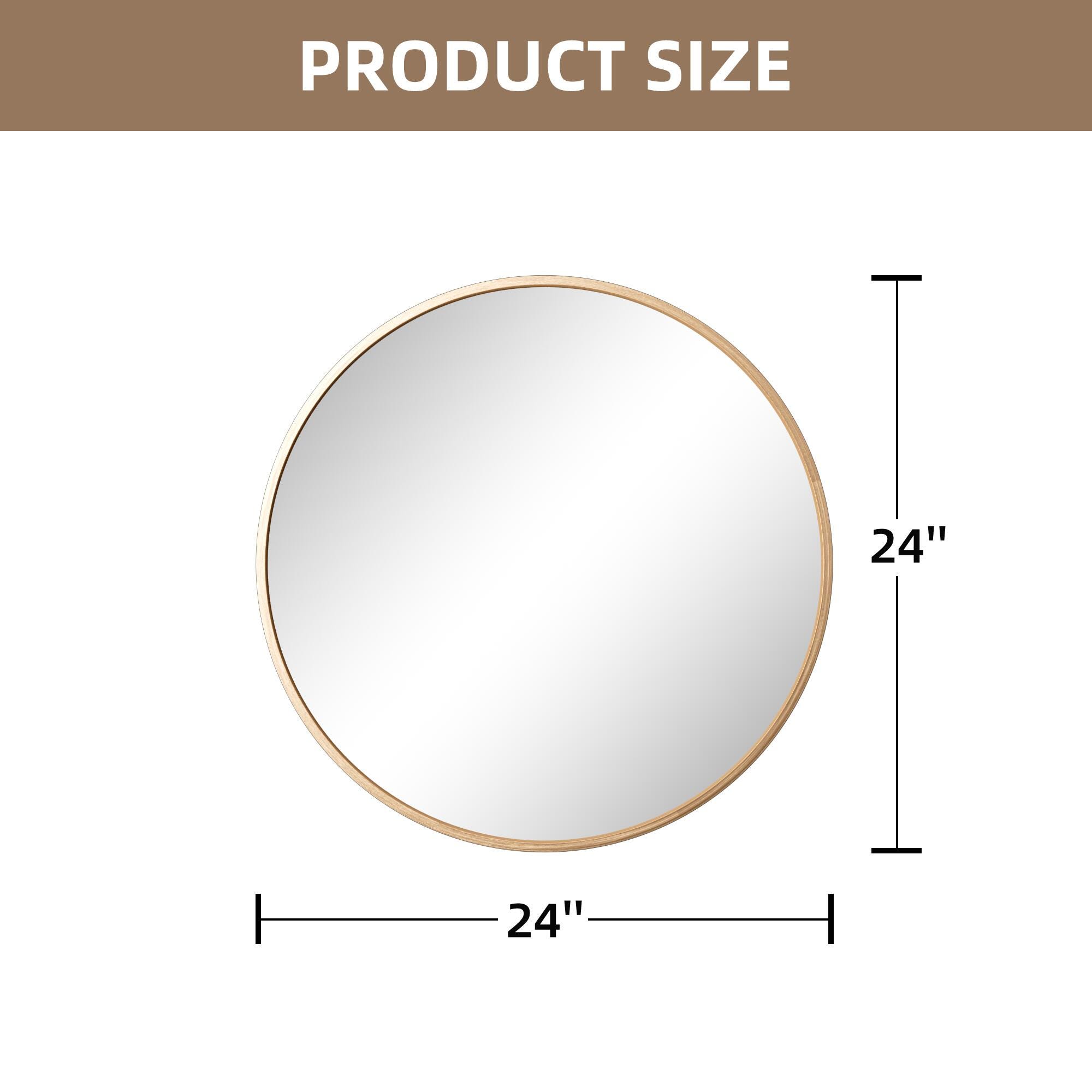 Dovelina Dulcea Round Wall Mirror, , large