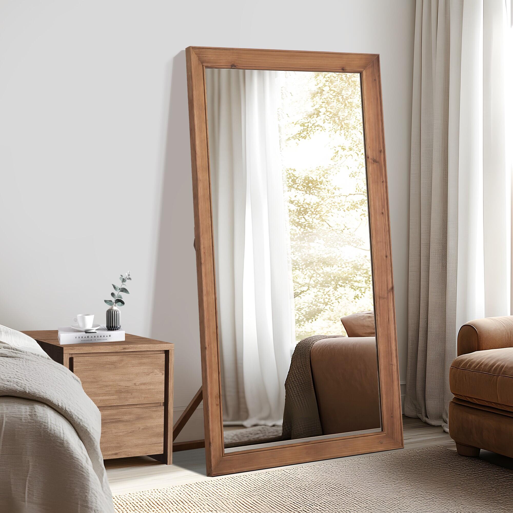 Dovelina Dulcea Striped Frame Free Standing Mirror, , rollover
