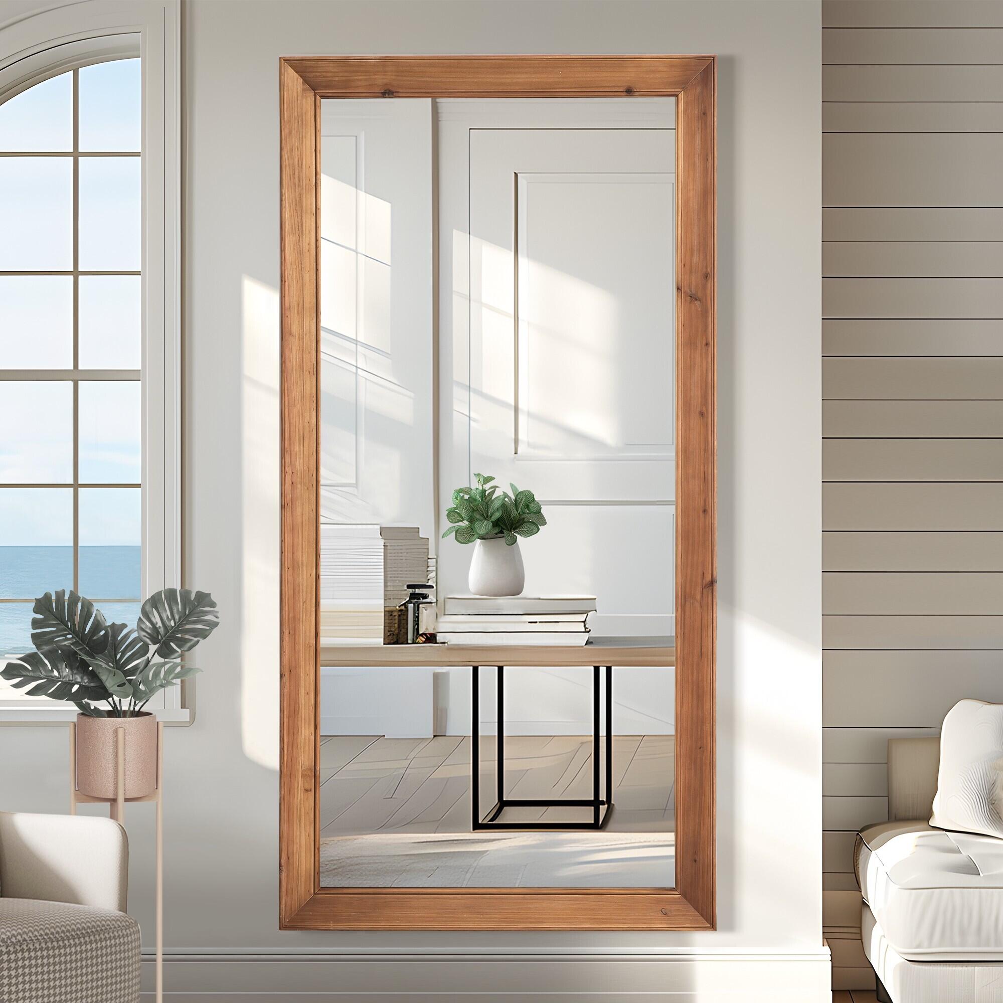 Dovelina Dulcea Striped Frame Free Standing Mirror, , large