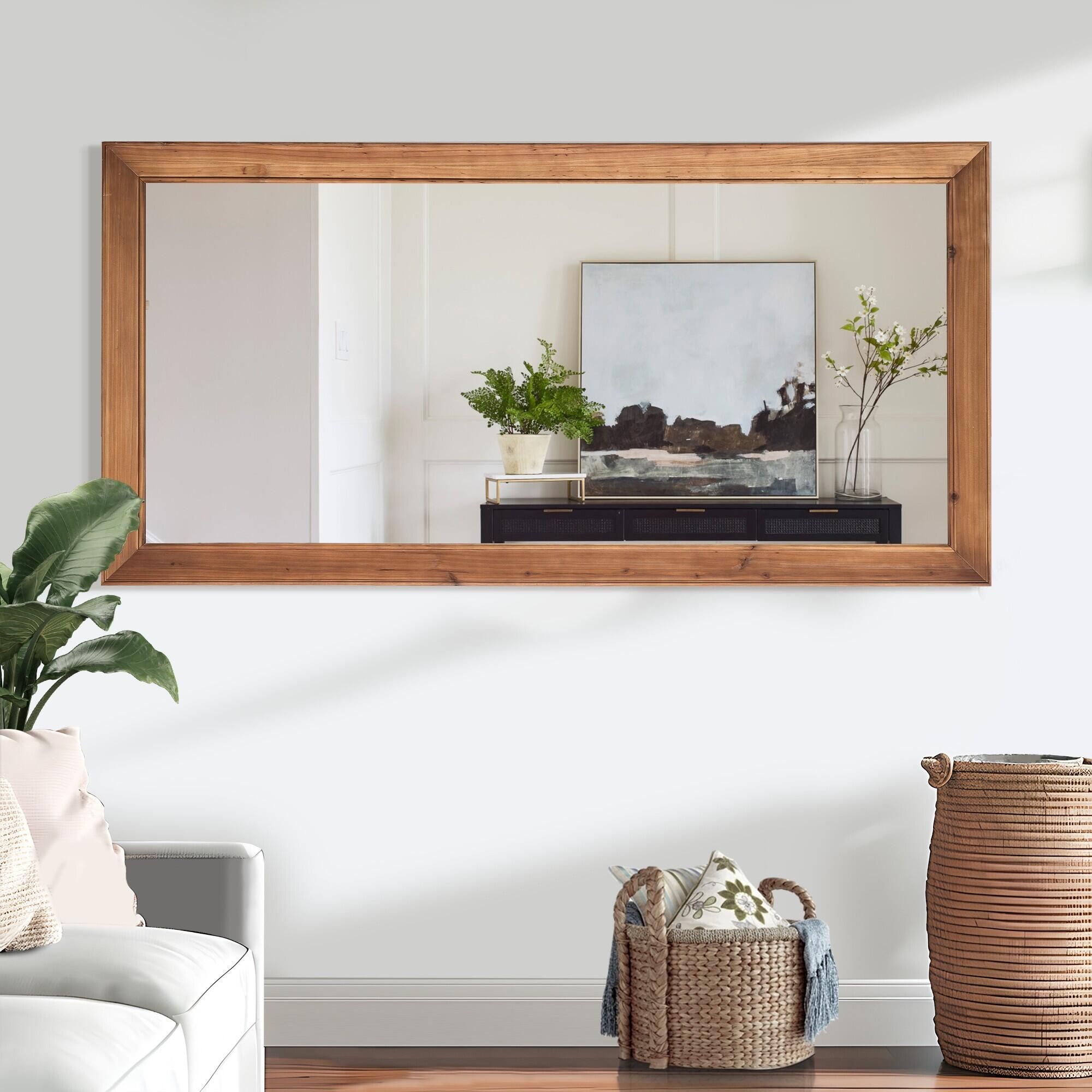 Dovelina Dulcea Striped Frame Free Standing Mirror, , large