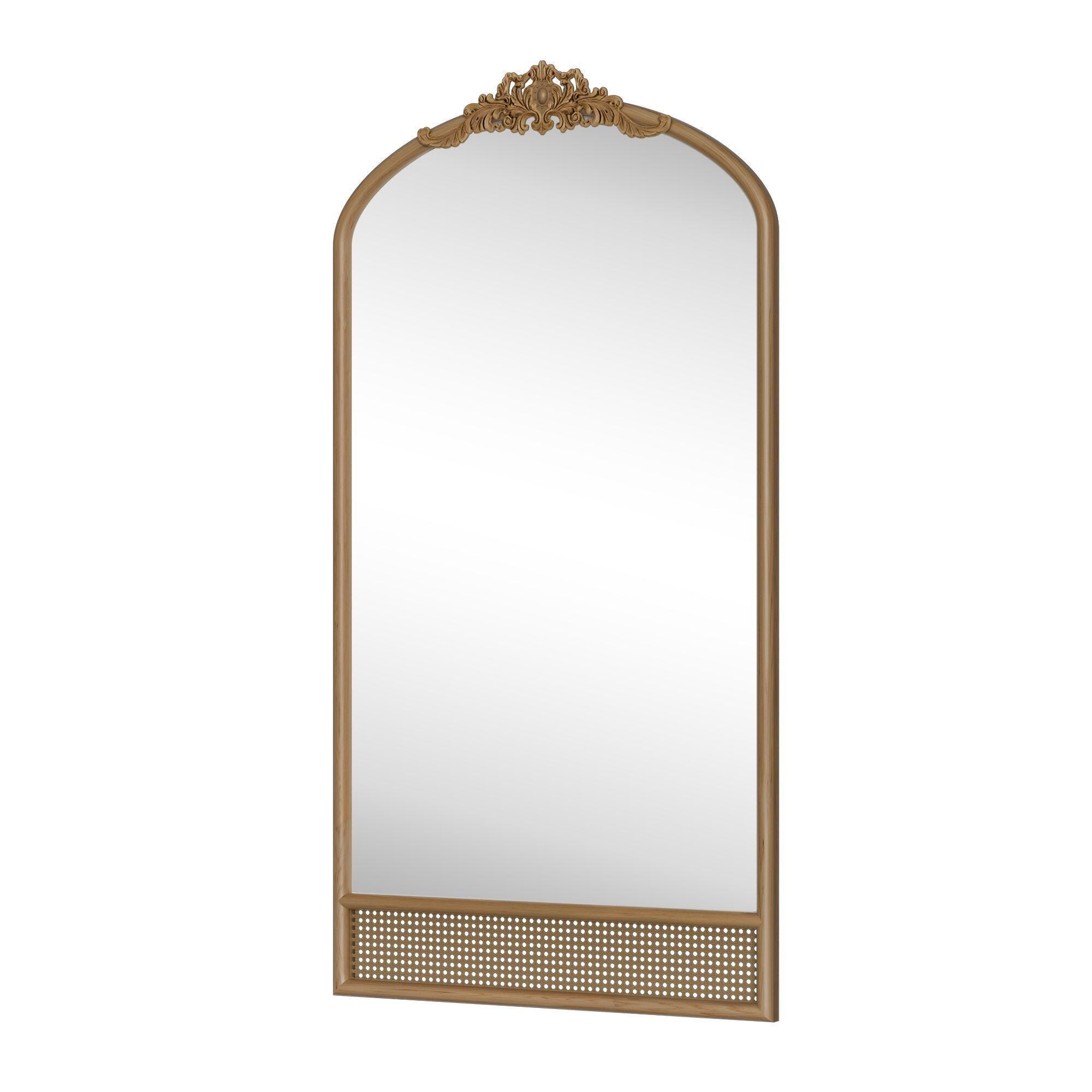 Dovelina Dulcea Rustic Arch Frame Wall Mirror, , large