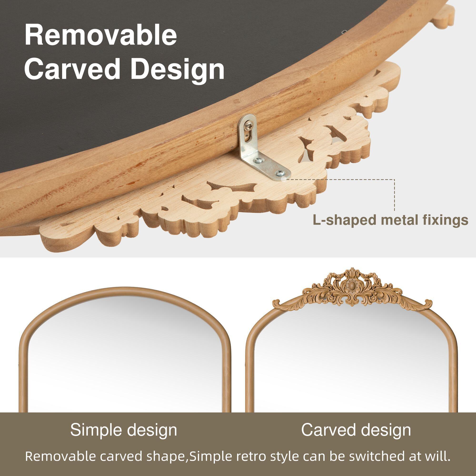 Dovelina Dulcea Rustic Arch Frame Wall Mirror, , large