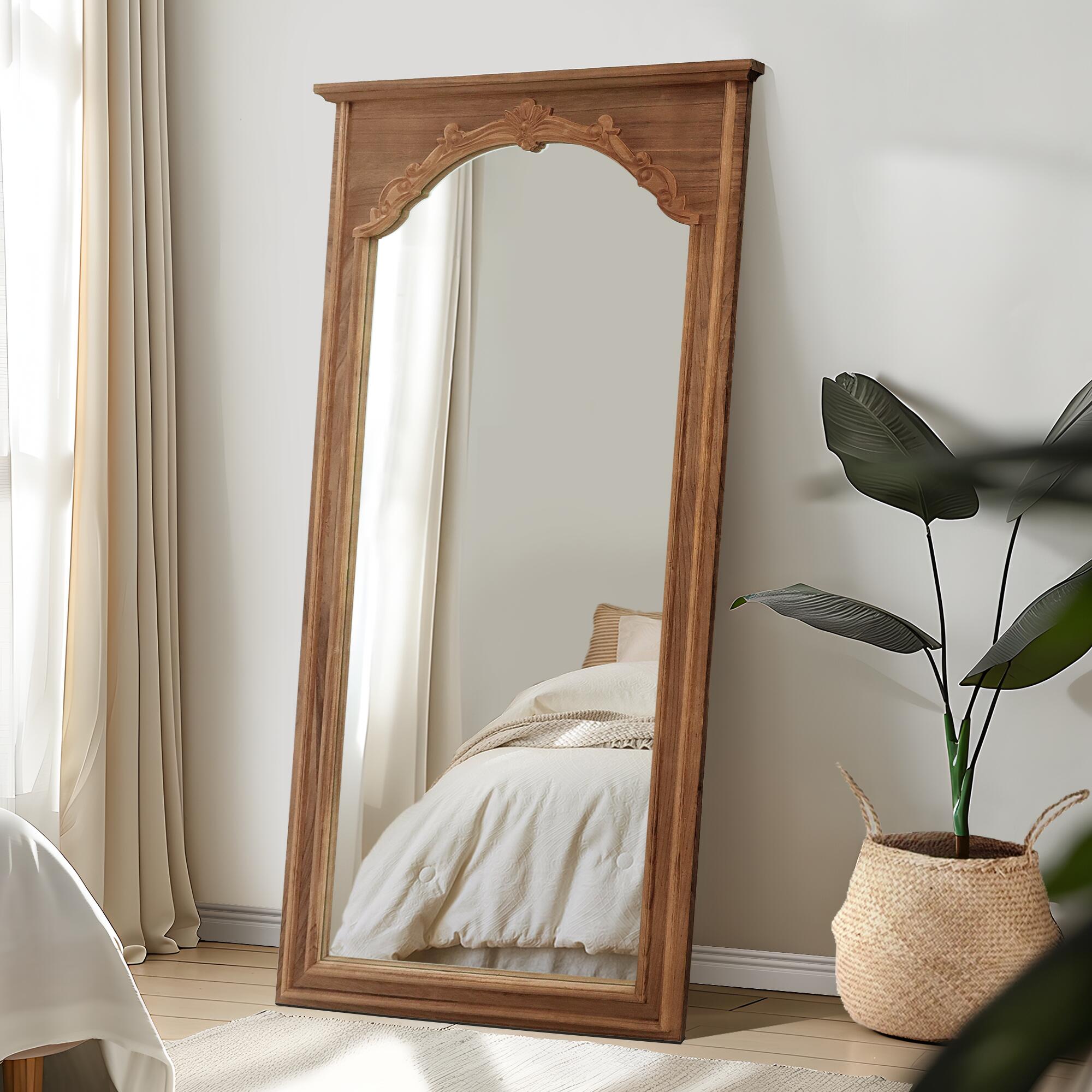 Dovelina Dulcea Exquisite Carved Wall Mirror, , large