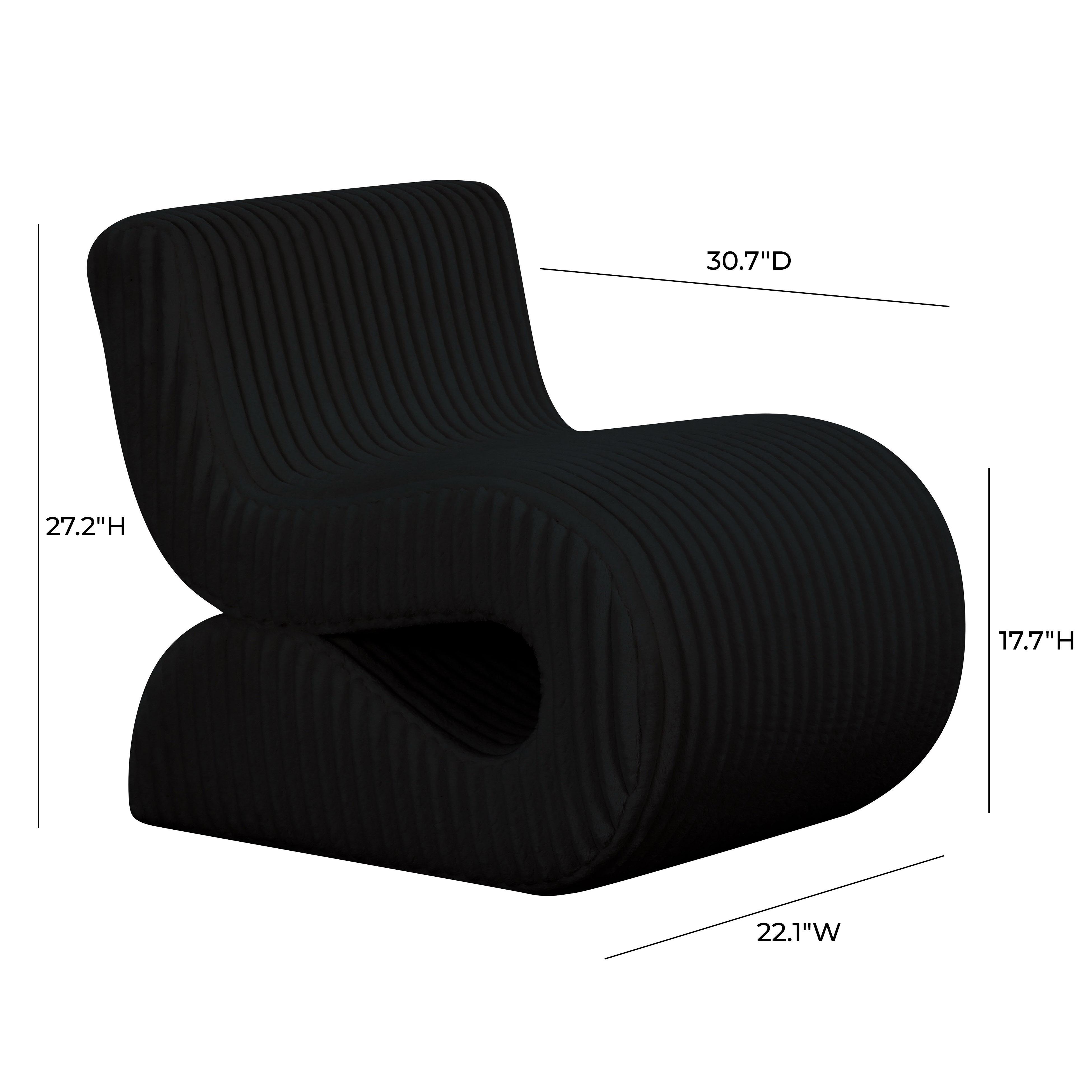 TOV Furniture Senna Accent Chair, Black, large