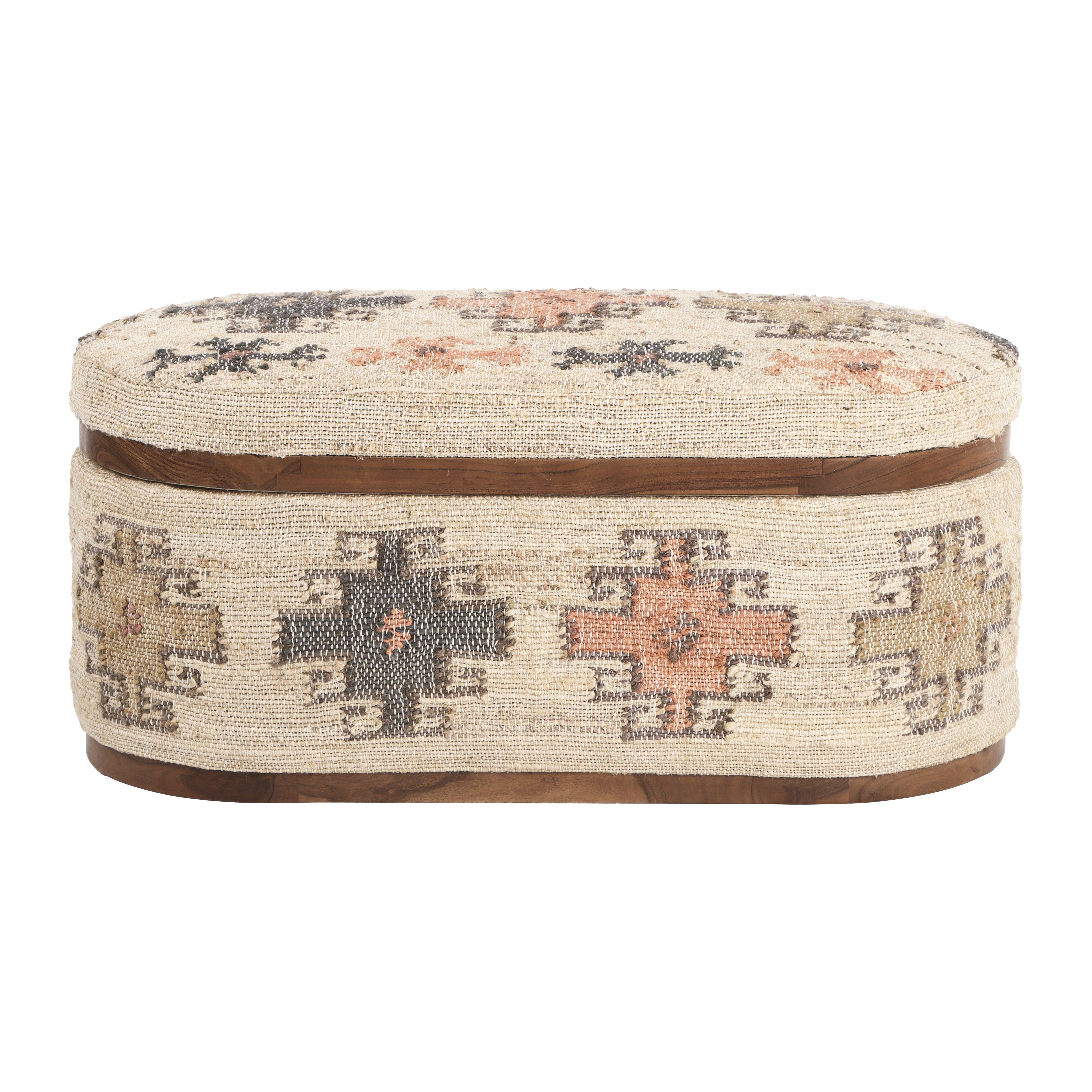 TOV Furniture Olivier Storage Ottoman, Multi, large