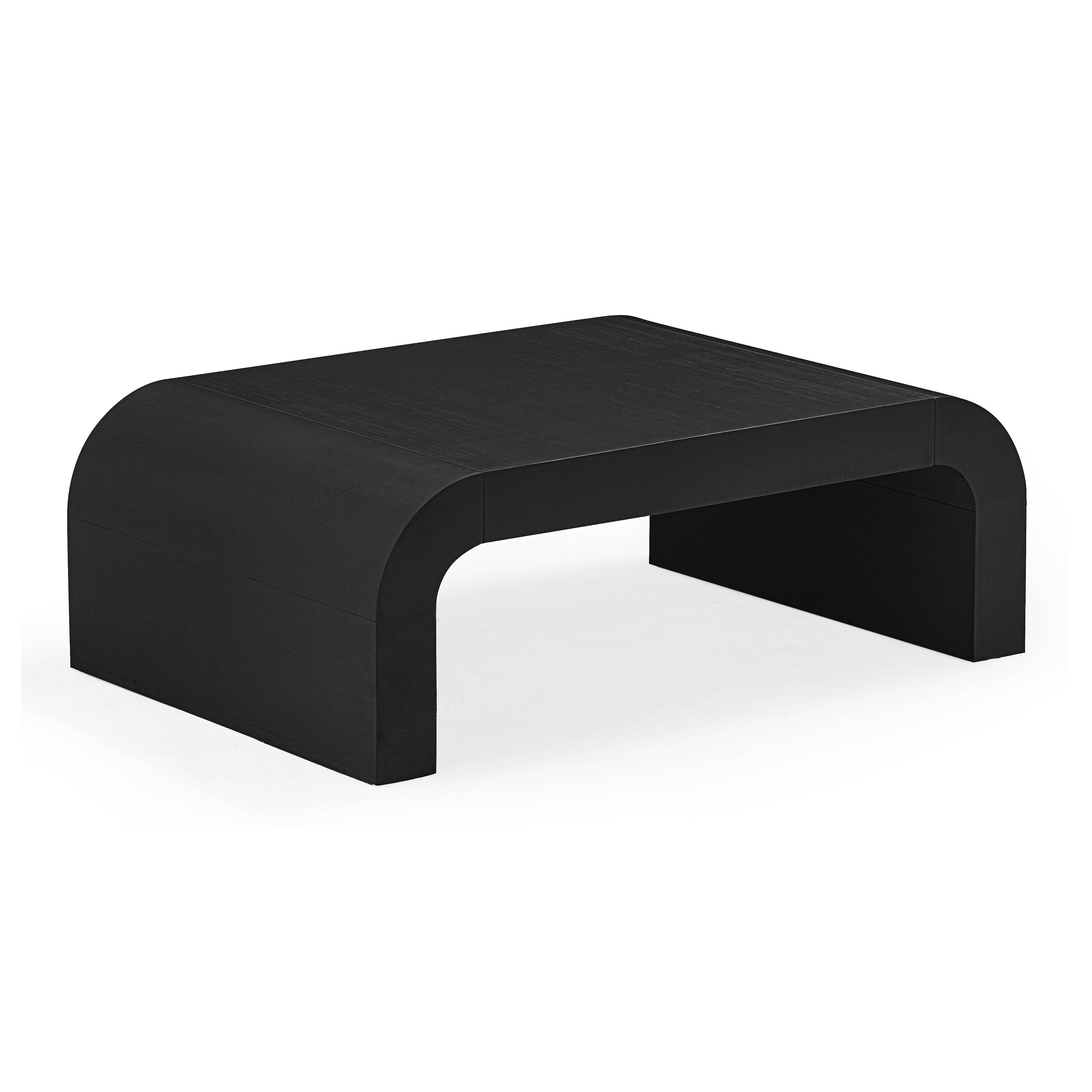 TOV Furniture Hump Coffee Table, Black, large
