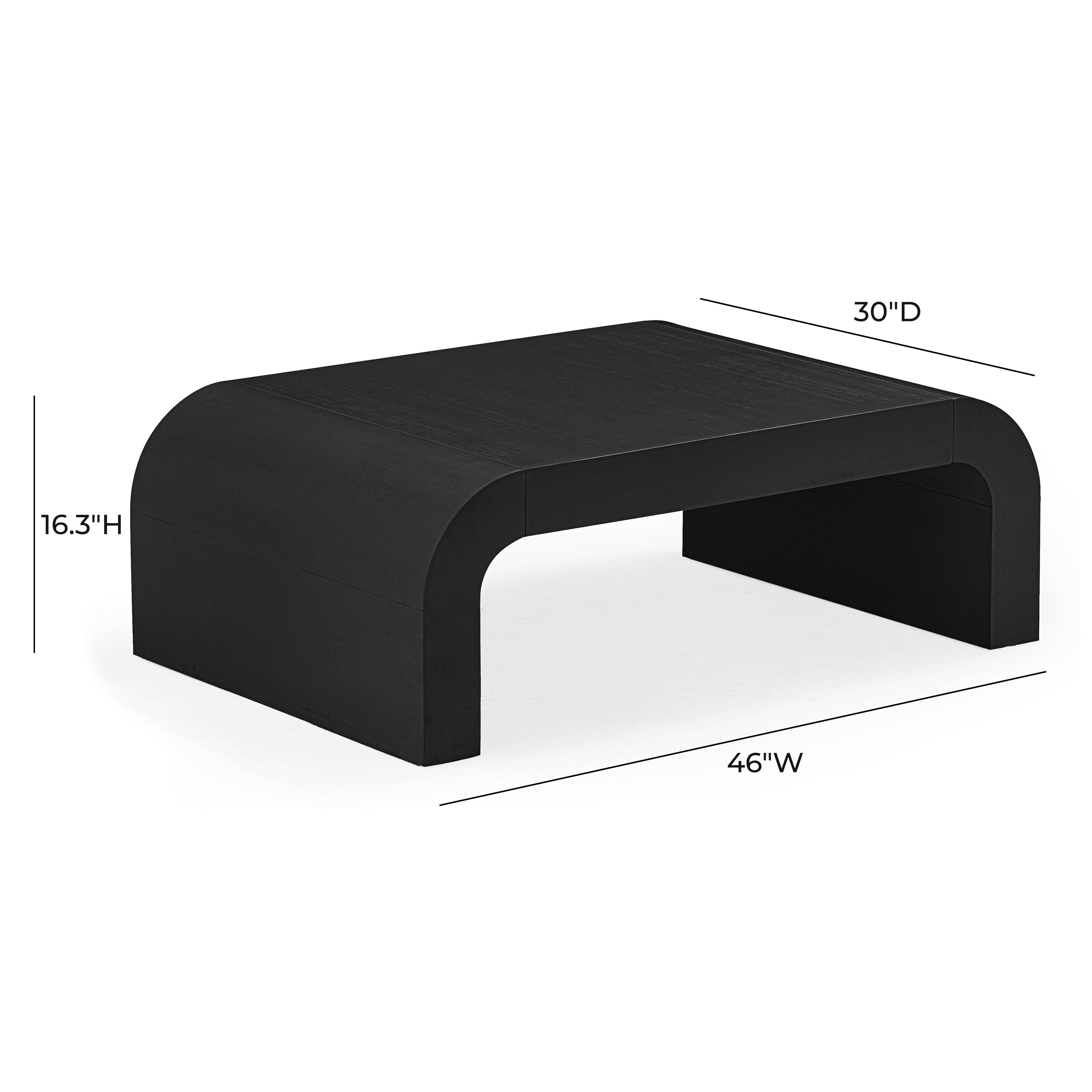 TOV Furniture Hump Coffee Table, Black, large