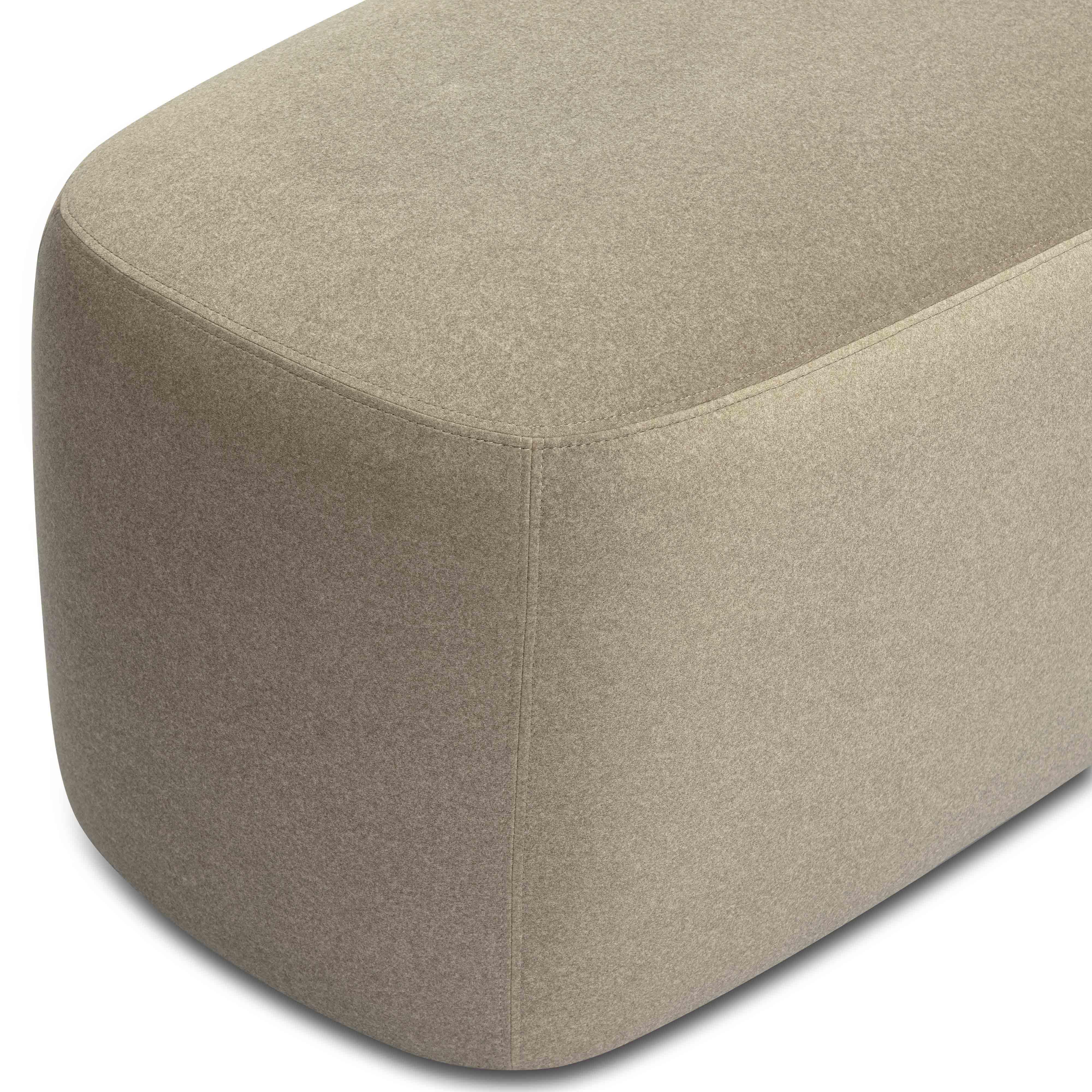 TOV Furniture Graceland Bench, Taupe, large