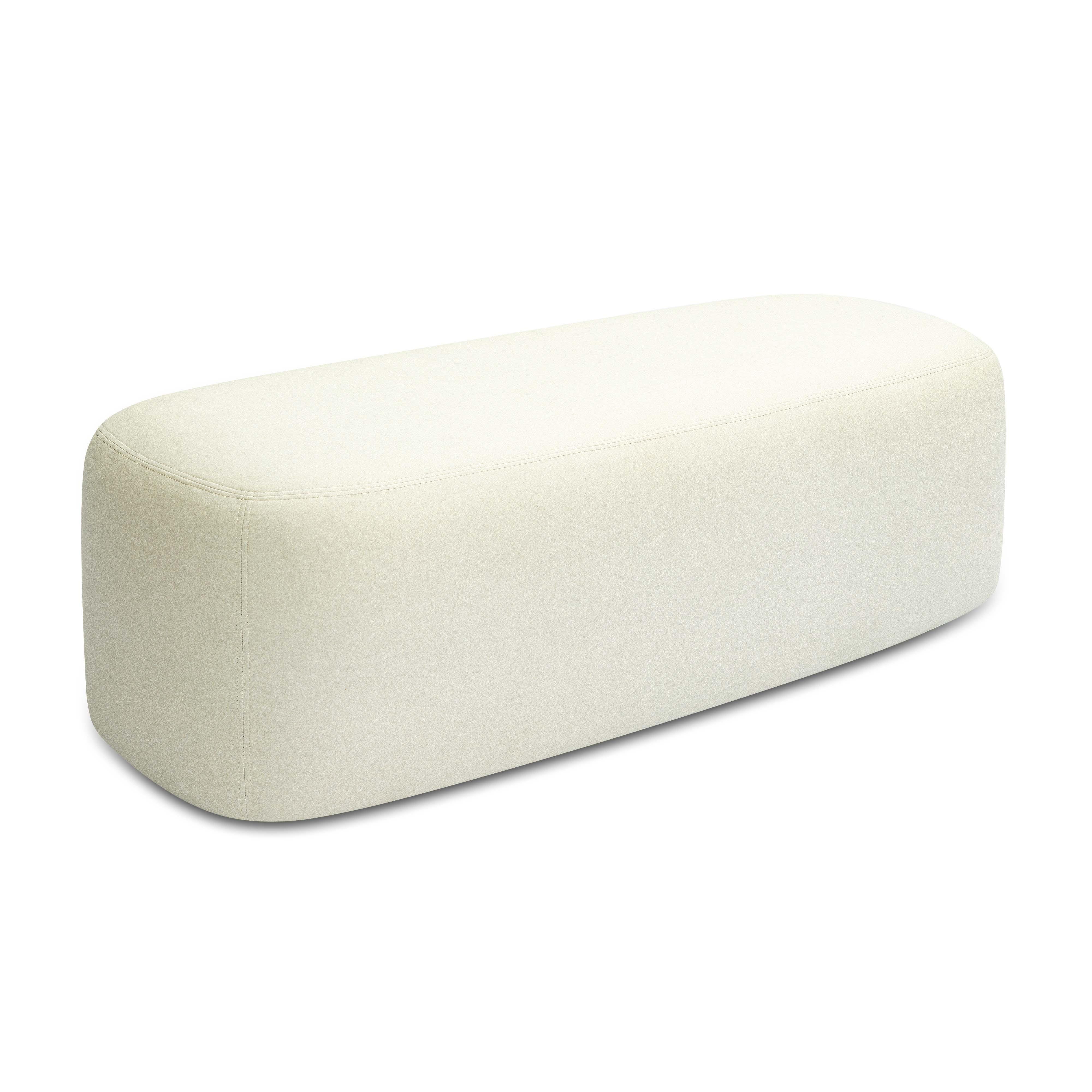 TOV Furniture Graceland Bench, Cream/Off White, large
