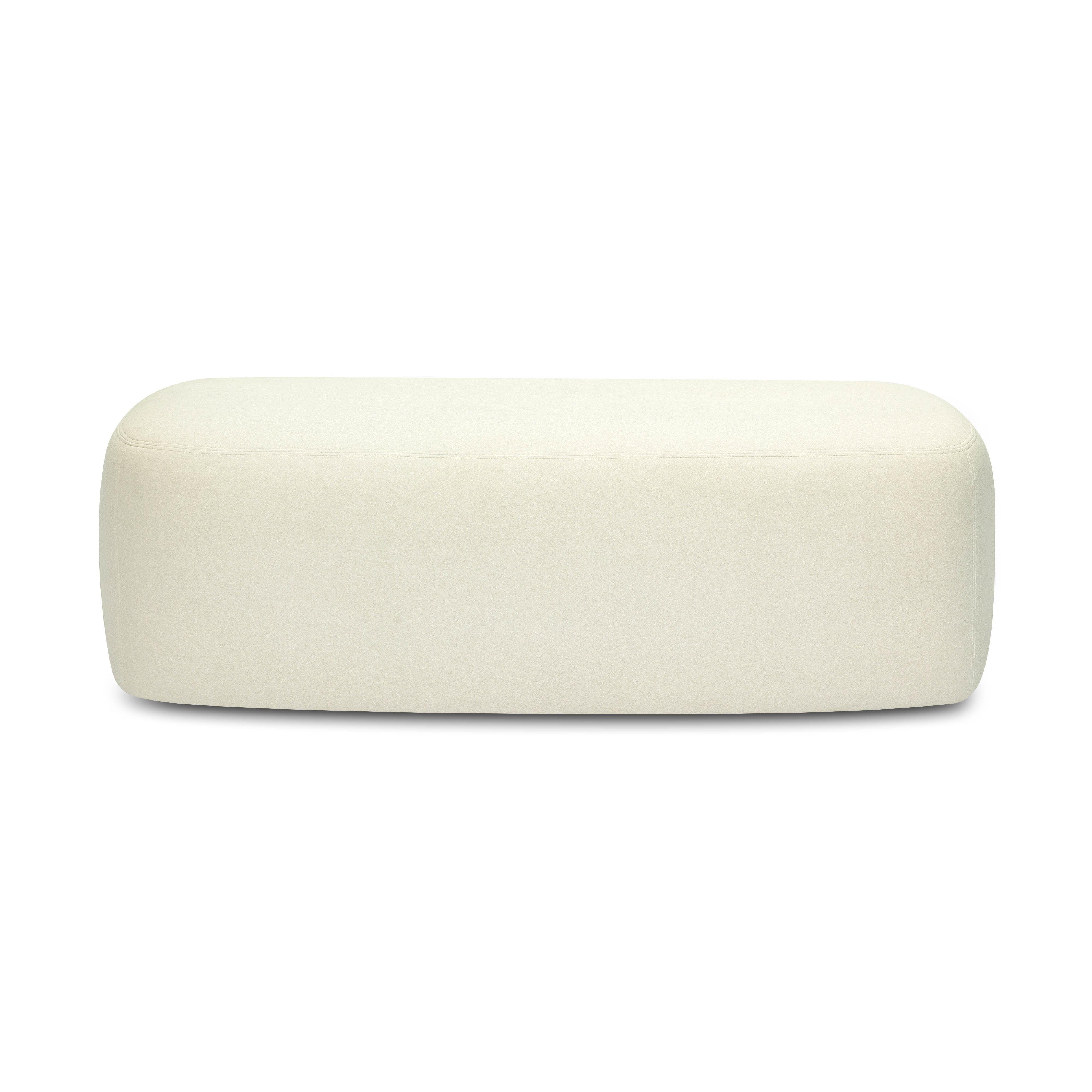 TOV Furniture Graceland Bench, Cream/Off White, large