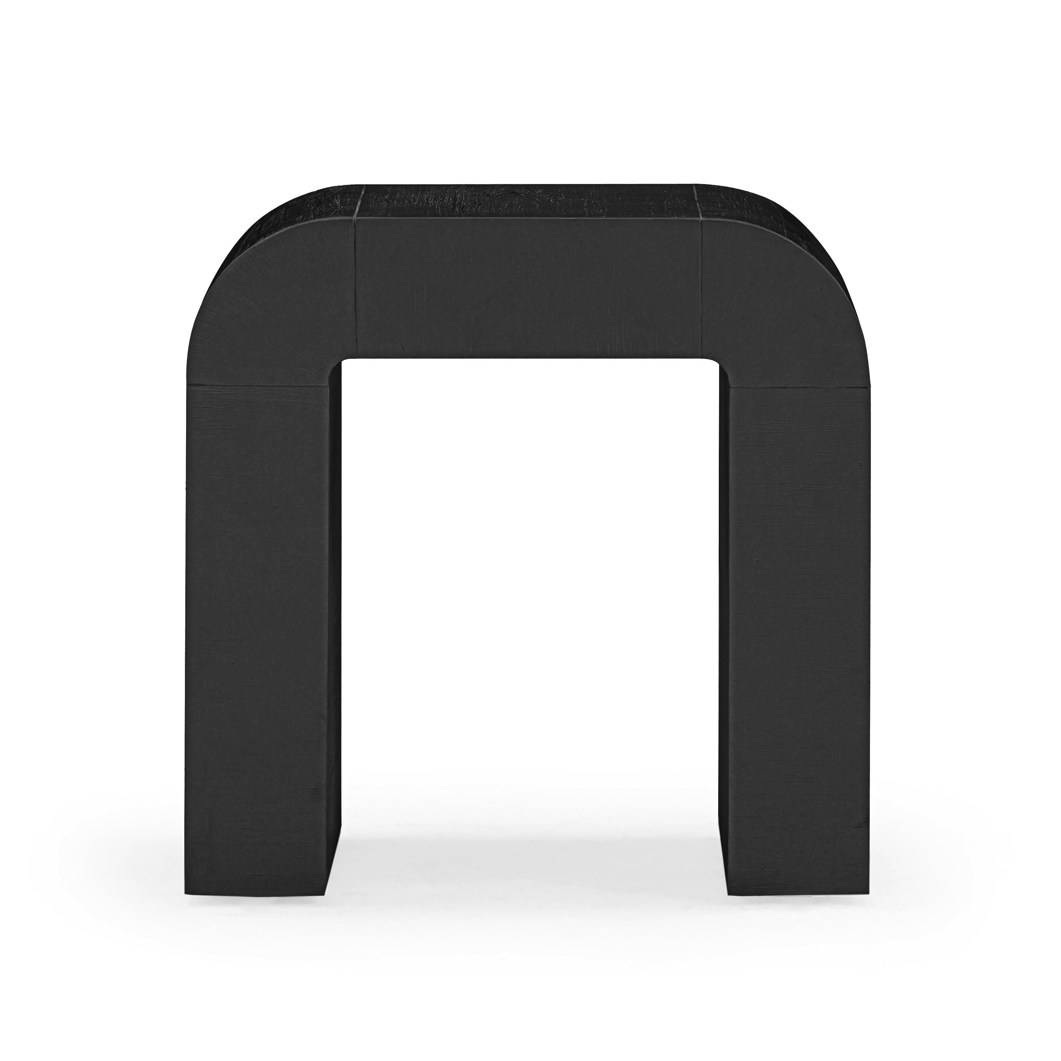 TOV Furniture Hump Side Table, Black, large