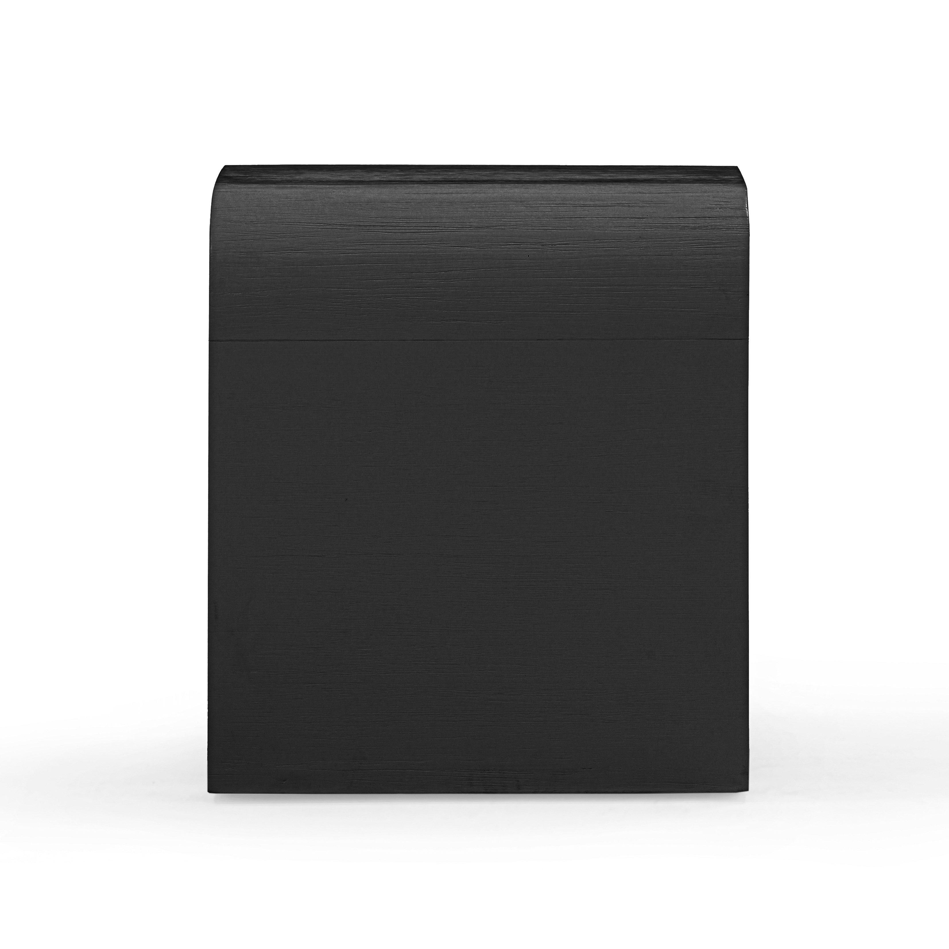 TOV Furniture Hump Side Table, Black, large