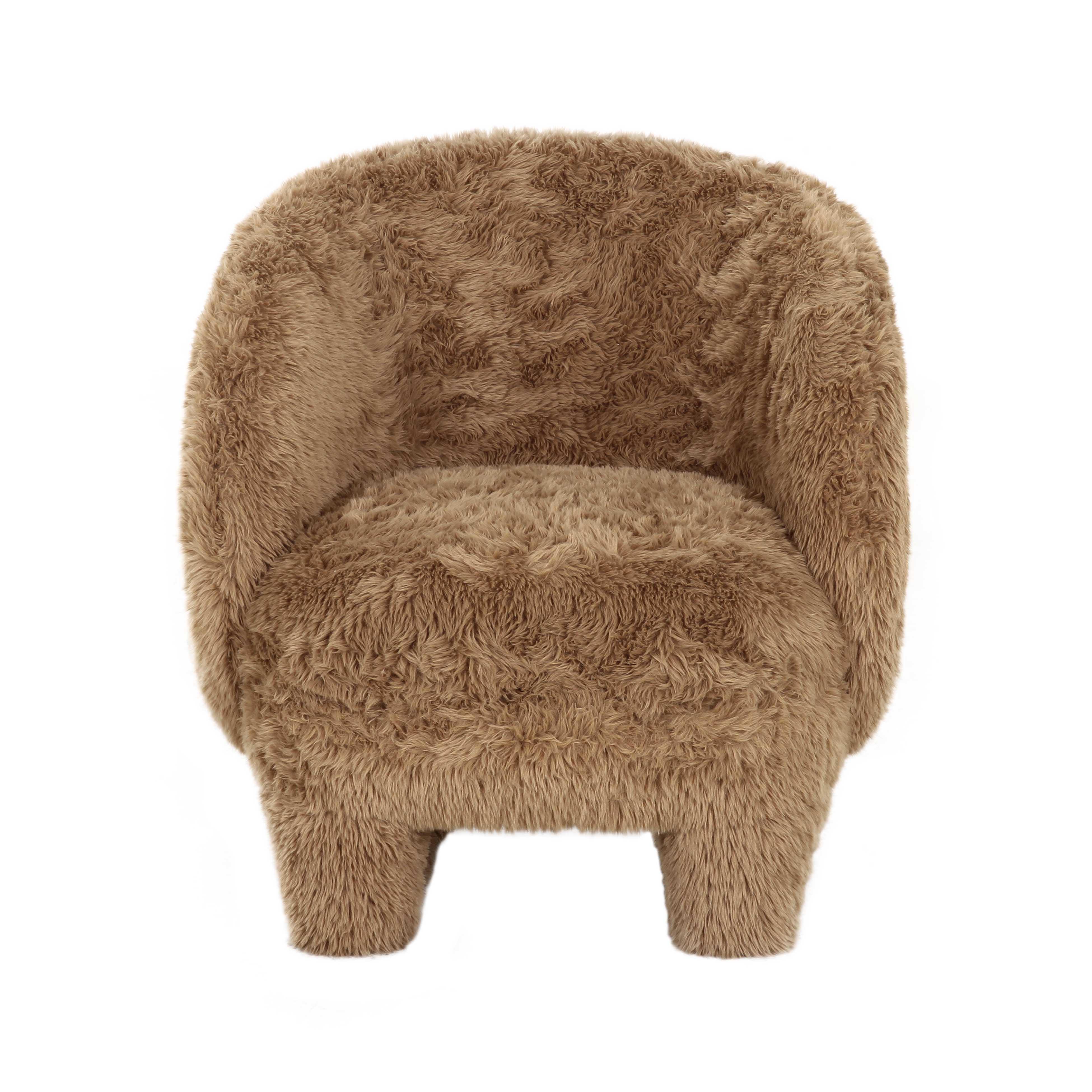 TOV Furniture Kiki Accent Chair, Dark Taupe, large