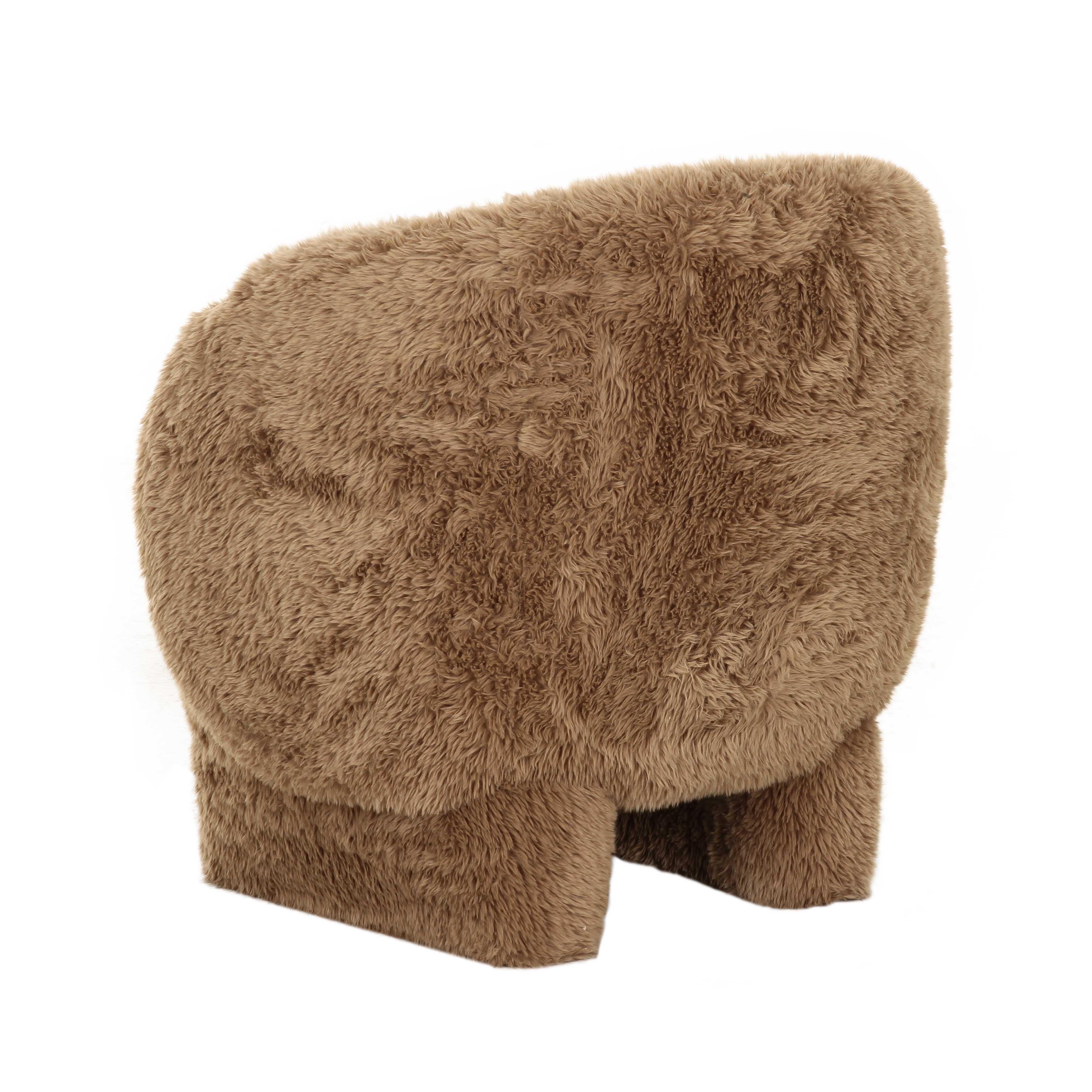 TOV Furniture Kiki Accent Chair, Dark Taupe, large