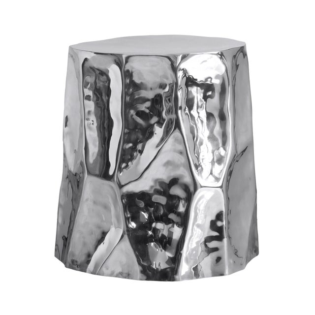 TOV Furniture Forma Side Table, Chrome