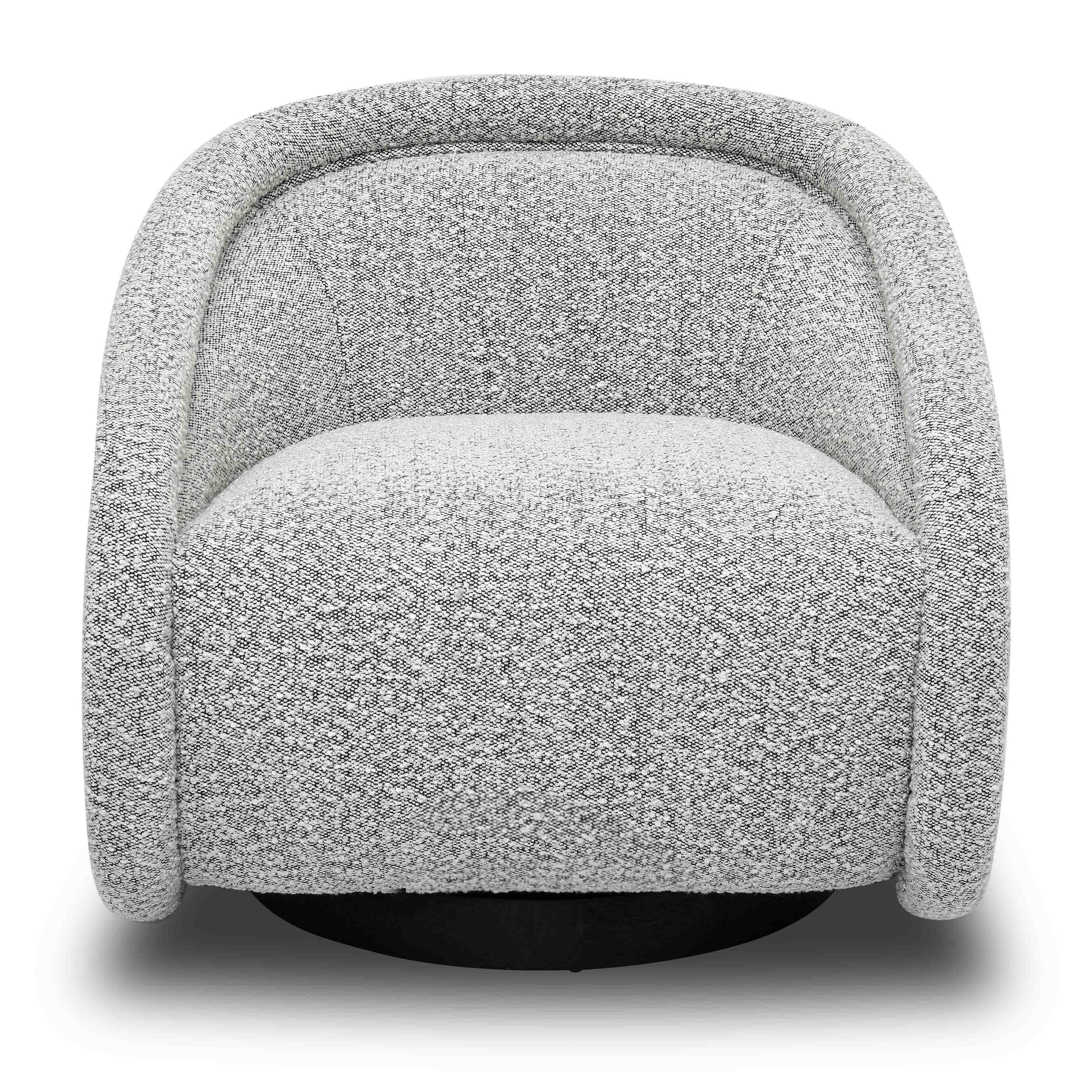 TOV Furniture Rory Swivel Chair, Gray, large