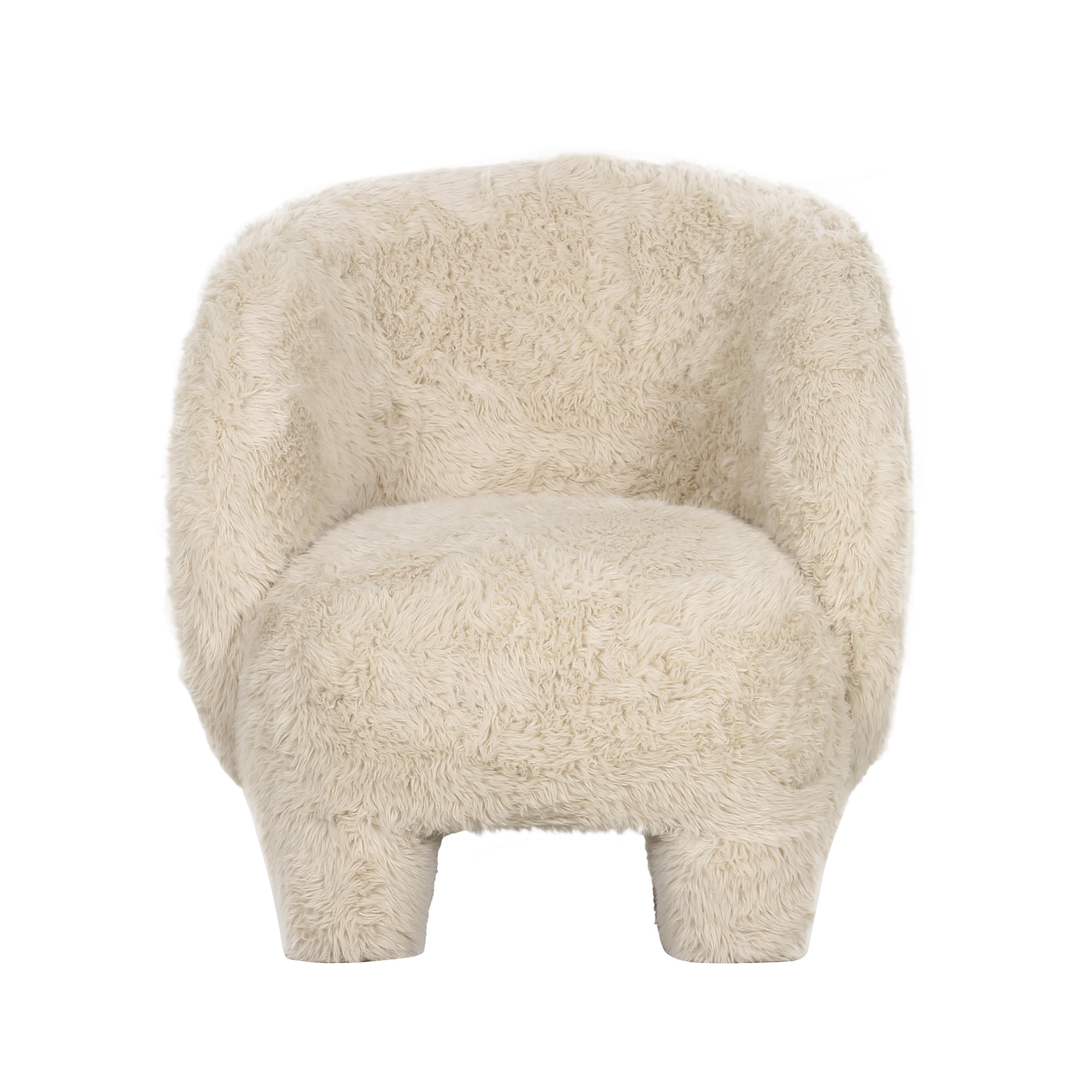 TOV Furniture Kiki Accent Chair, Natural, large