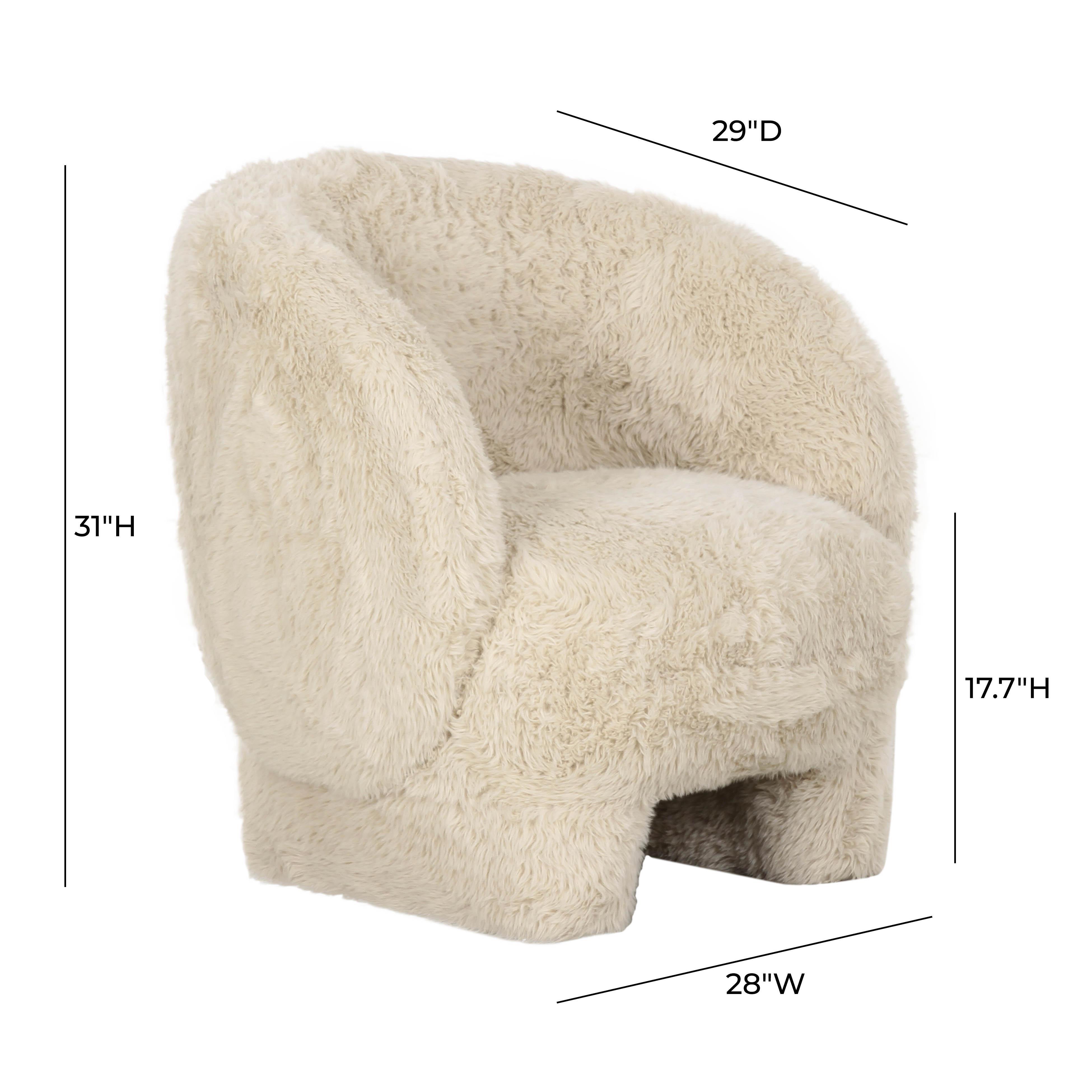 TOV Furniture Kiki Accent Chair, Natural, large