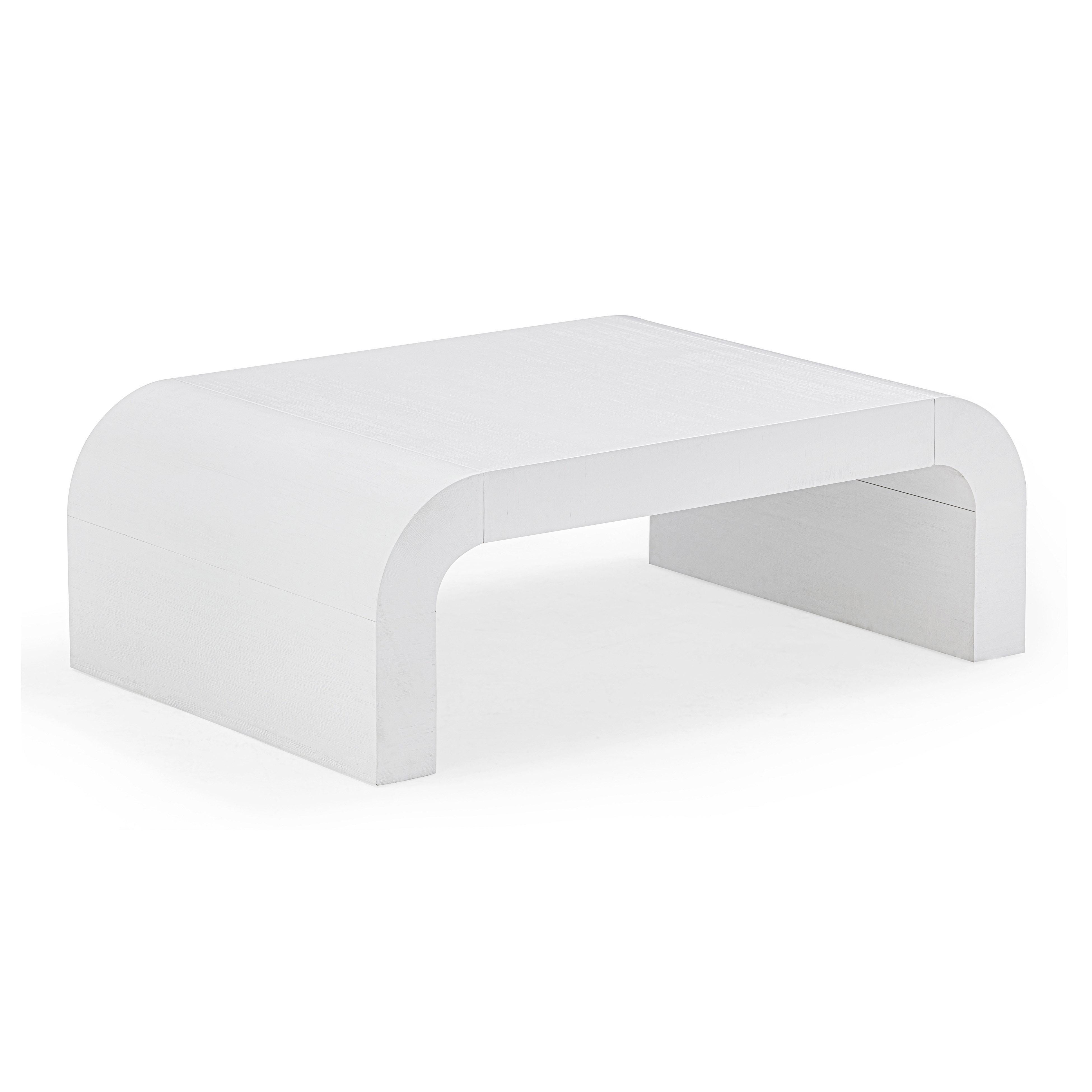 TOV Furniture Hump Coffee Table, White, large