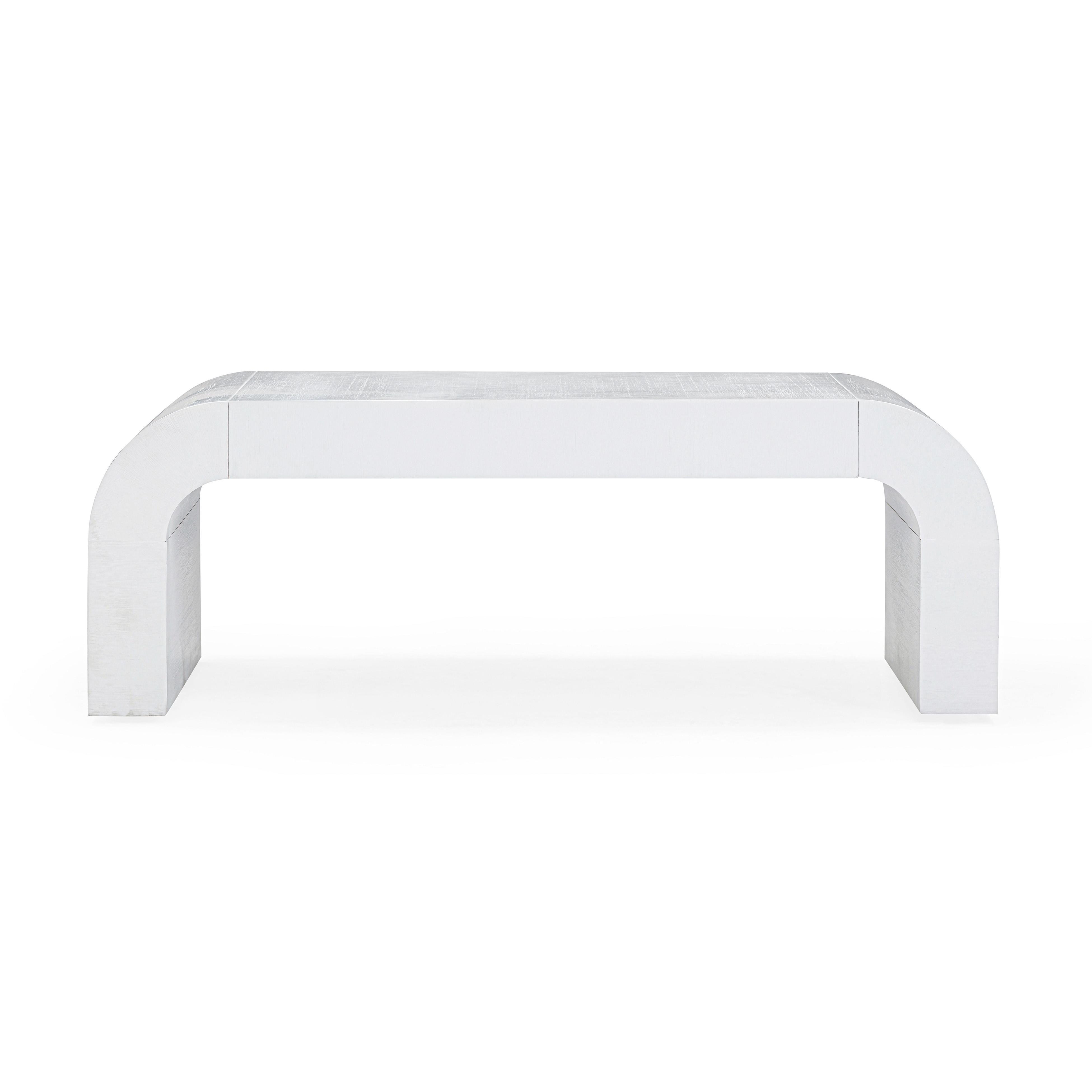 TOV Furniture Hump Coffee Table, White, large