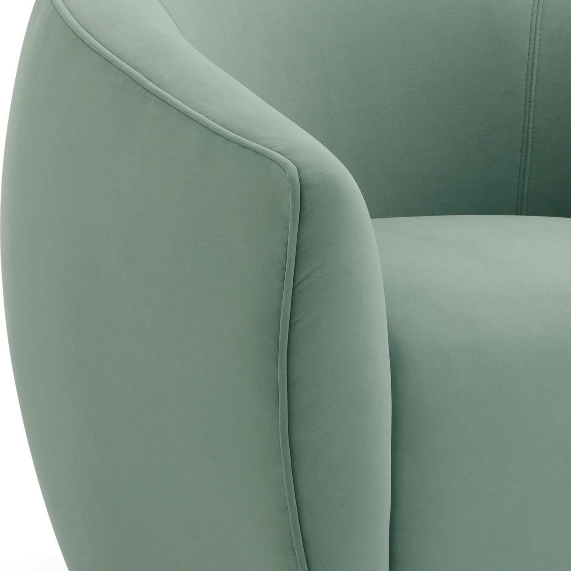 TOV Furniture Jordan Swivel Chair, Sea Blue, large