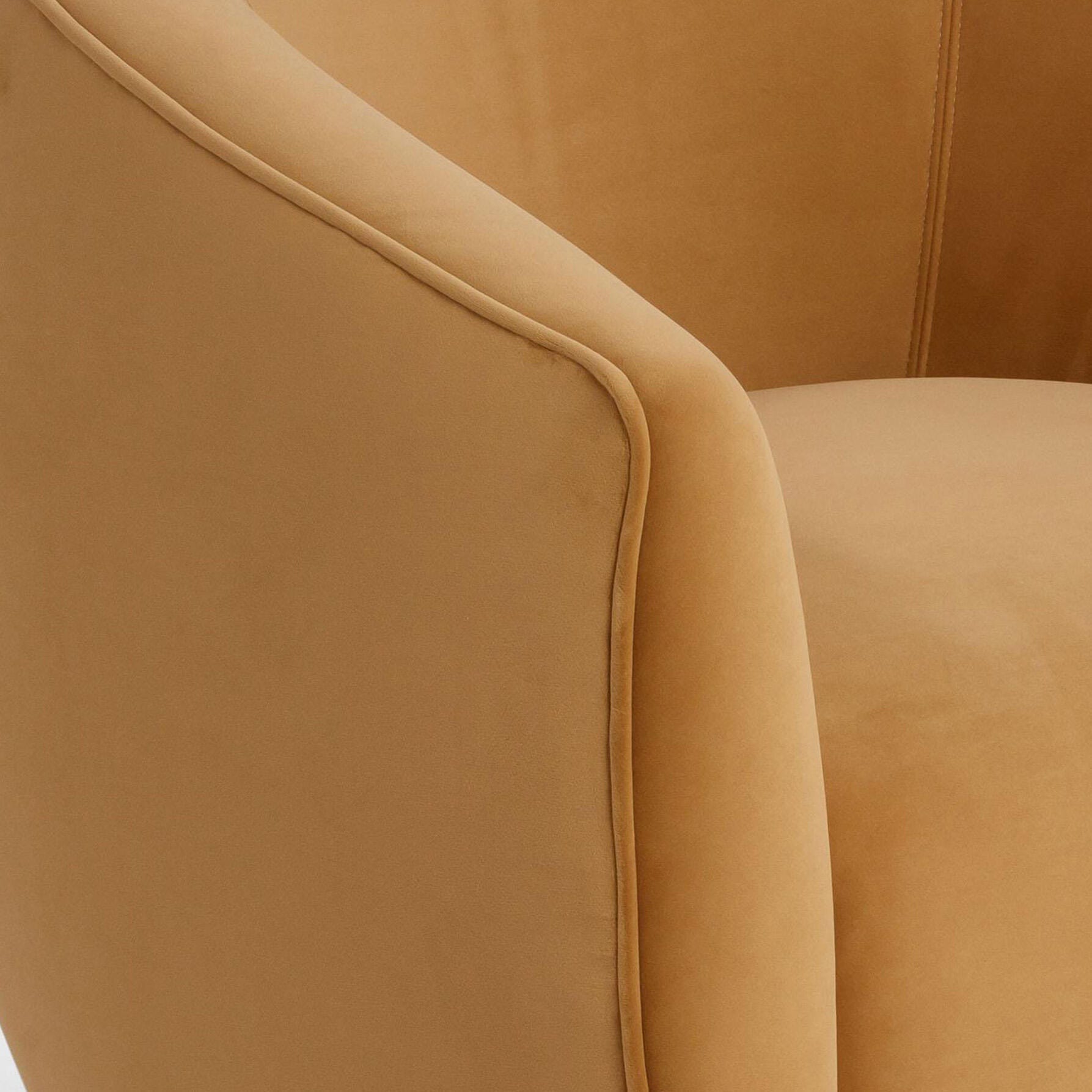TOV Furniture Jordan Swivel Chair, Tan, large