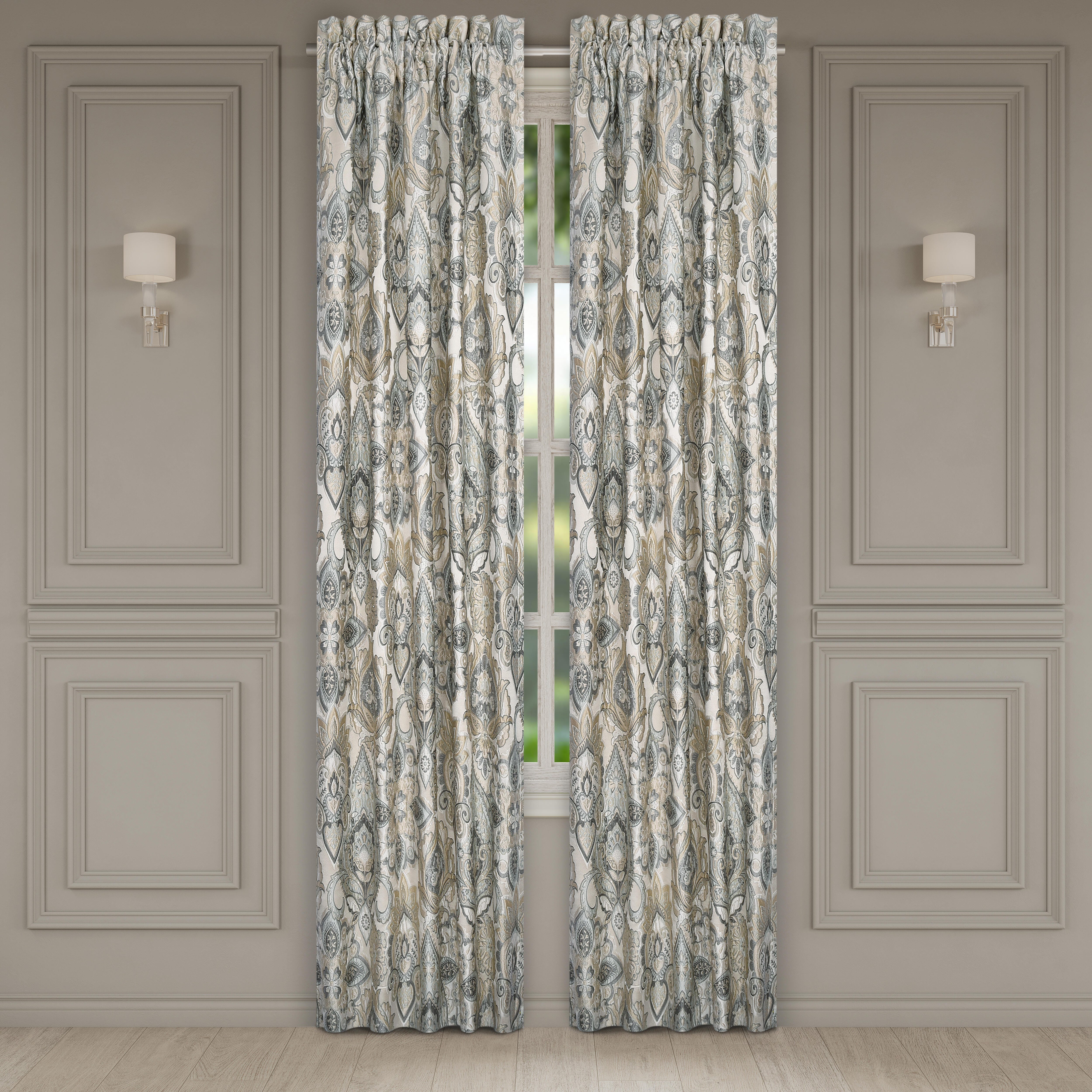 J. Queen New York Annabelle 84" Panel Pair, Spa, large