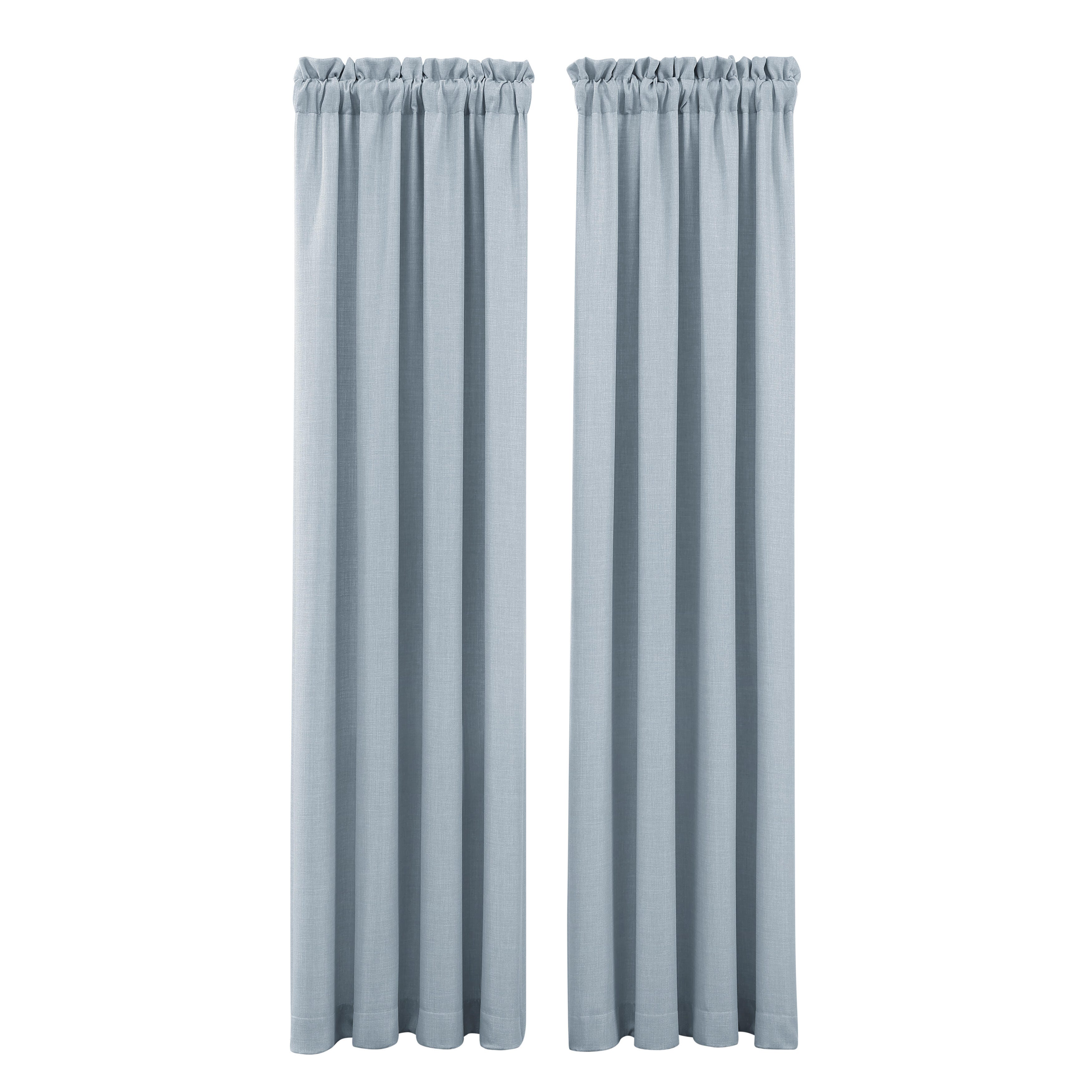 J. Queen New York Garden Bloom 84" Panel Pair, Chambray, large