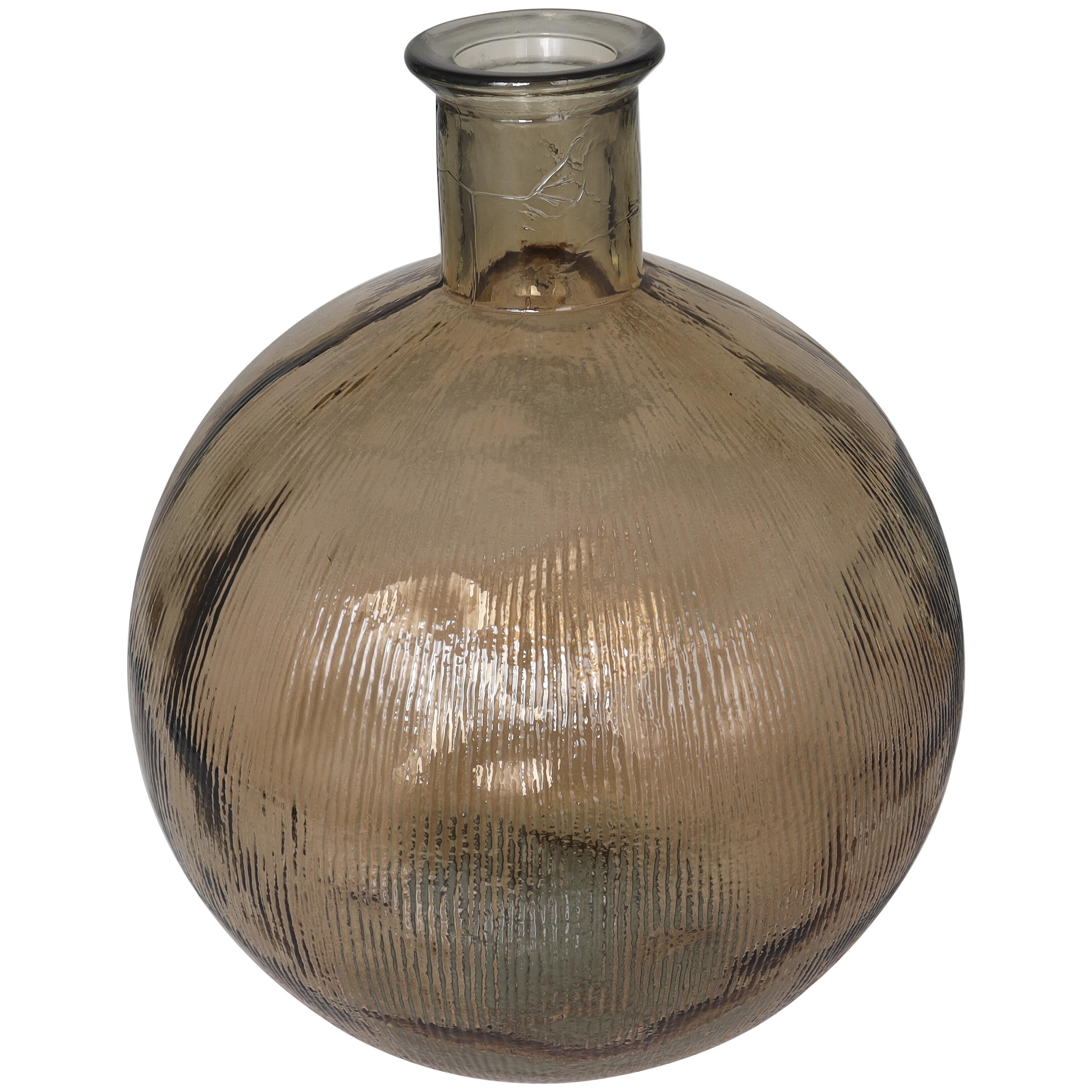 Bayberry Lane Ribbed Spanish Bottle Vase, Brown, large