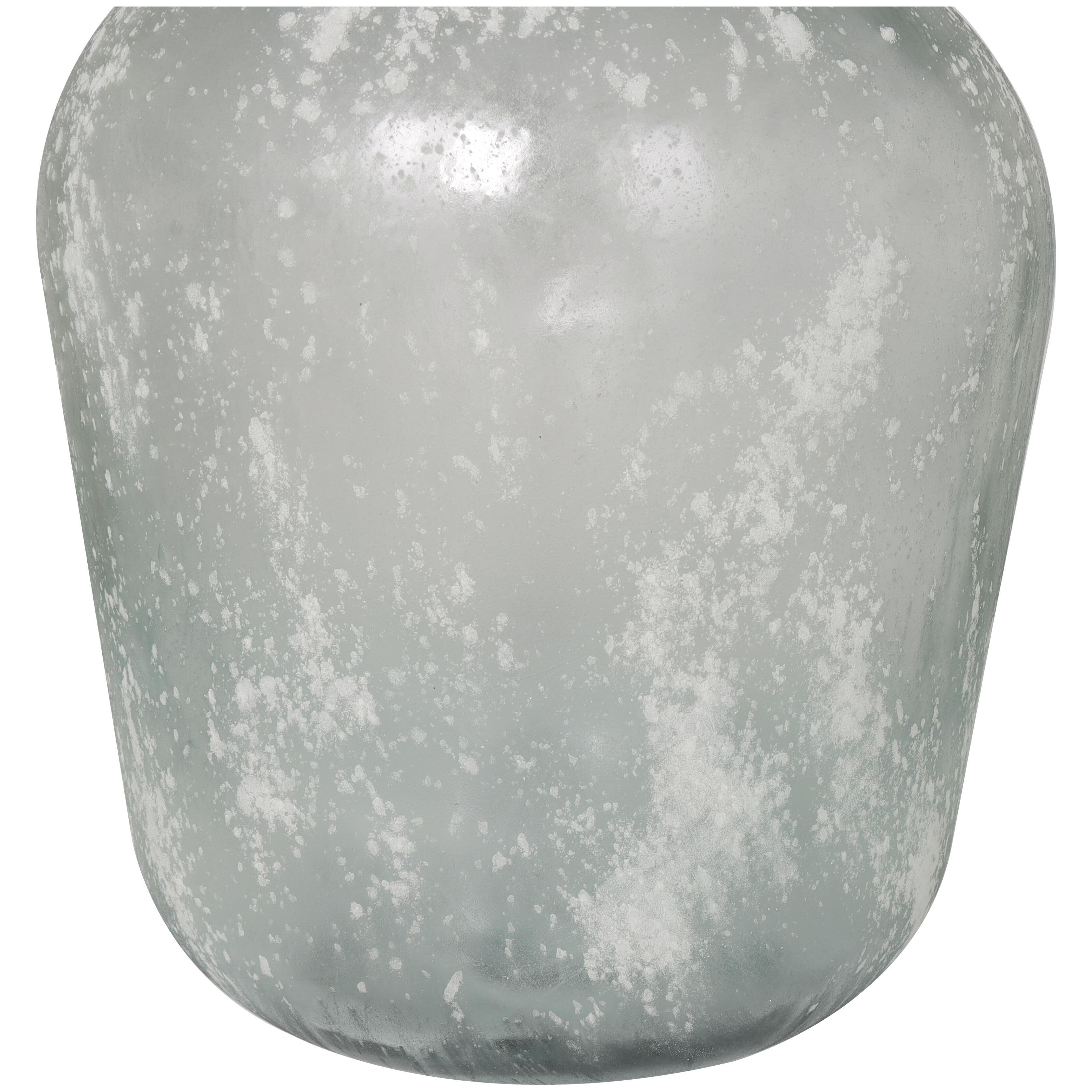 Bayberry Lane Frosted Spanish Bottle Vase, Clear, large
