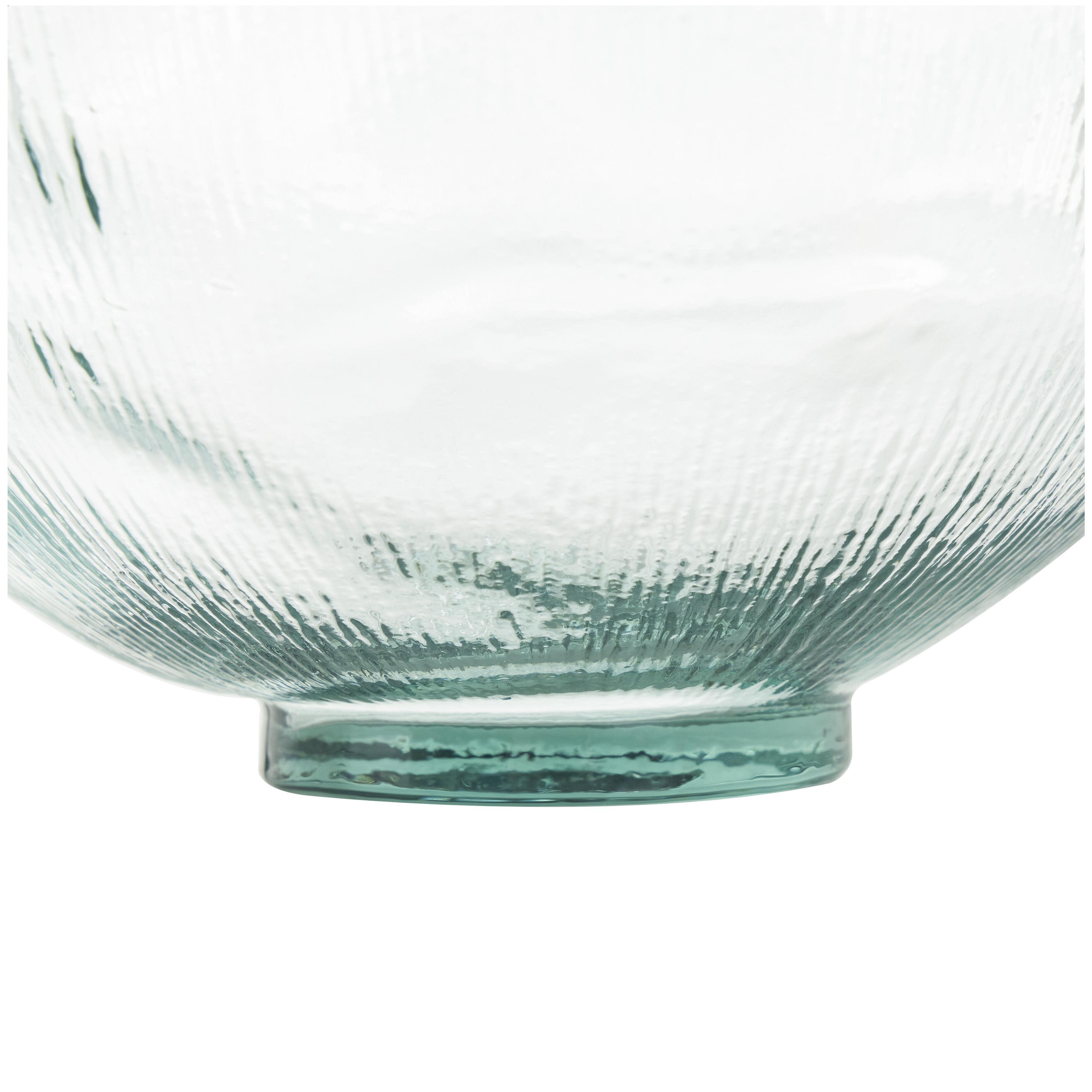Bayberry Lane Ribbed Spanish Bottle Decorative Vase, Clear, large