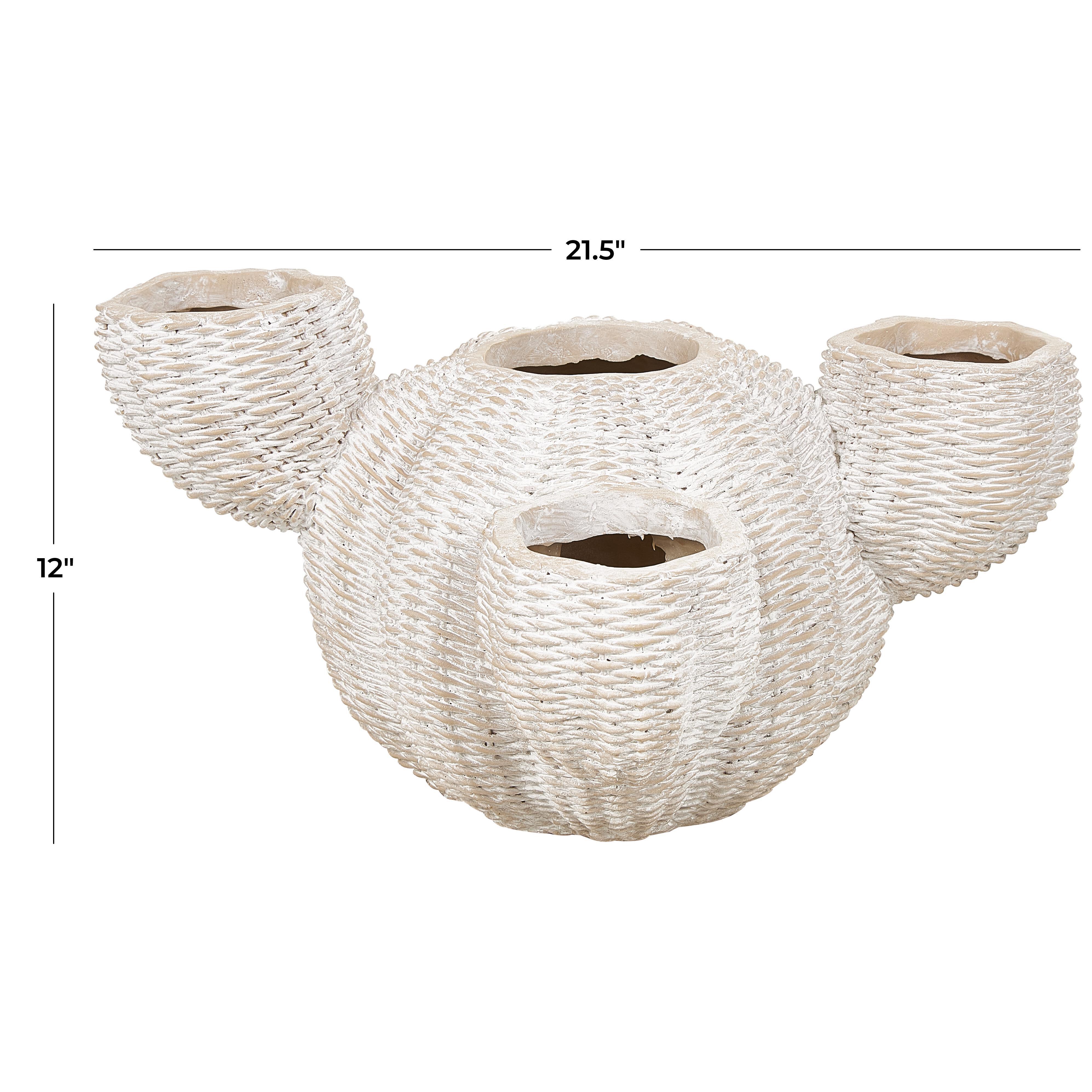 Bayberry Lane Cactus Wide Textured Planter, , large