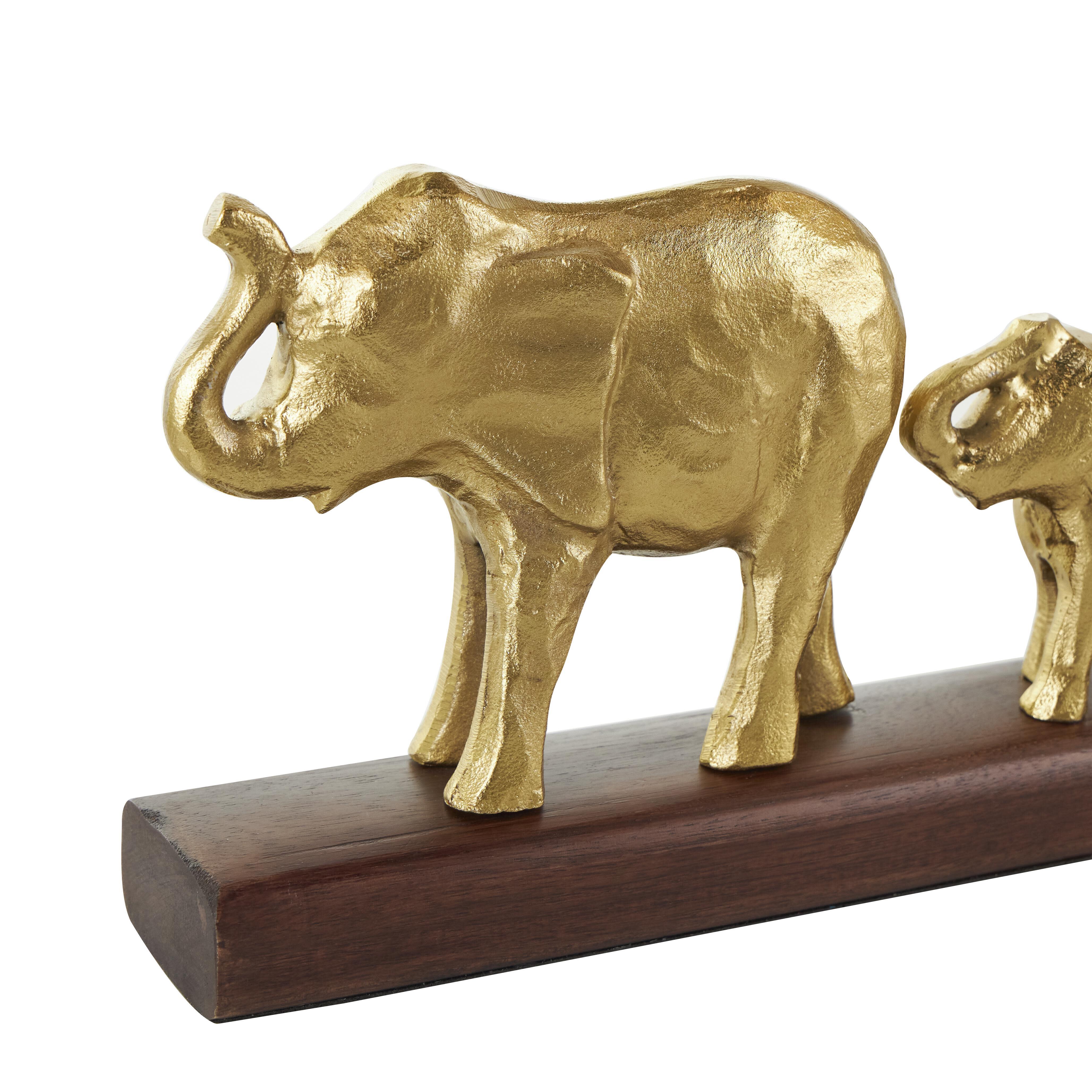 Bayberry Lane Elephant Sculpture with Base, , large