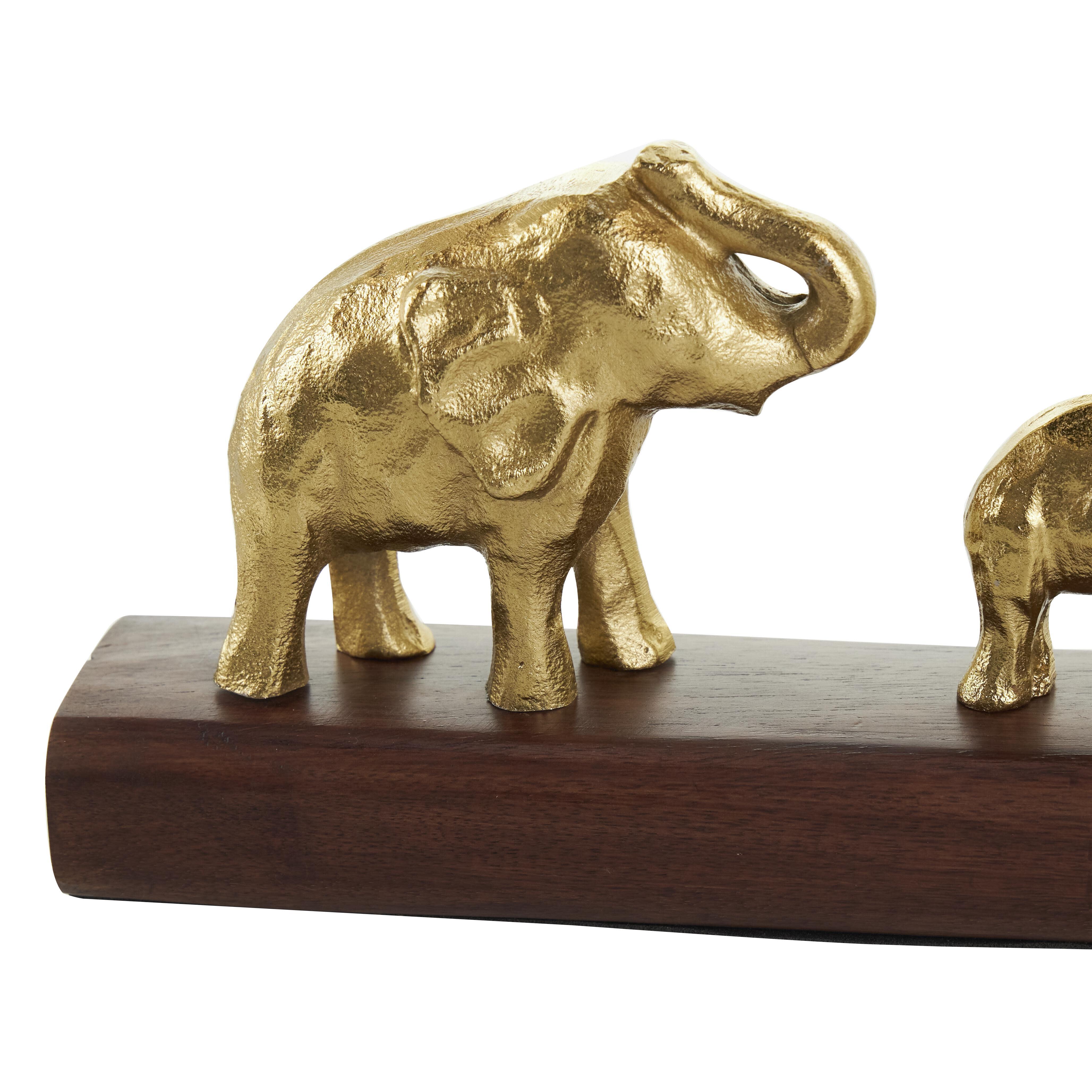 Bayberry Lane Elephant Sculpture with Base, , large