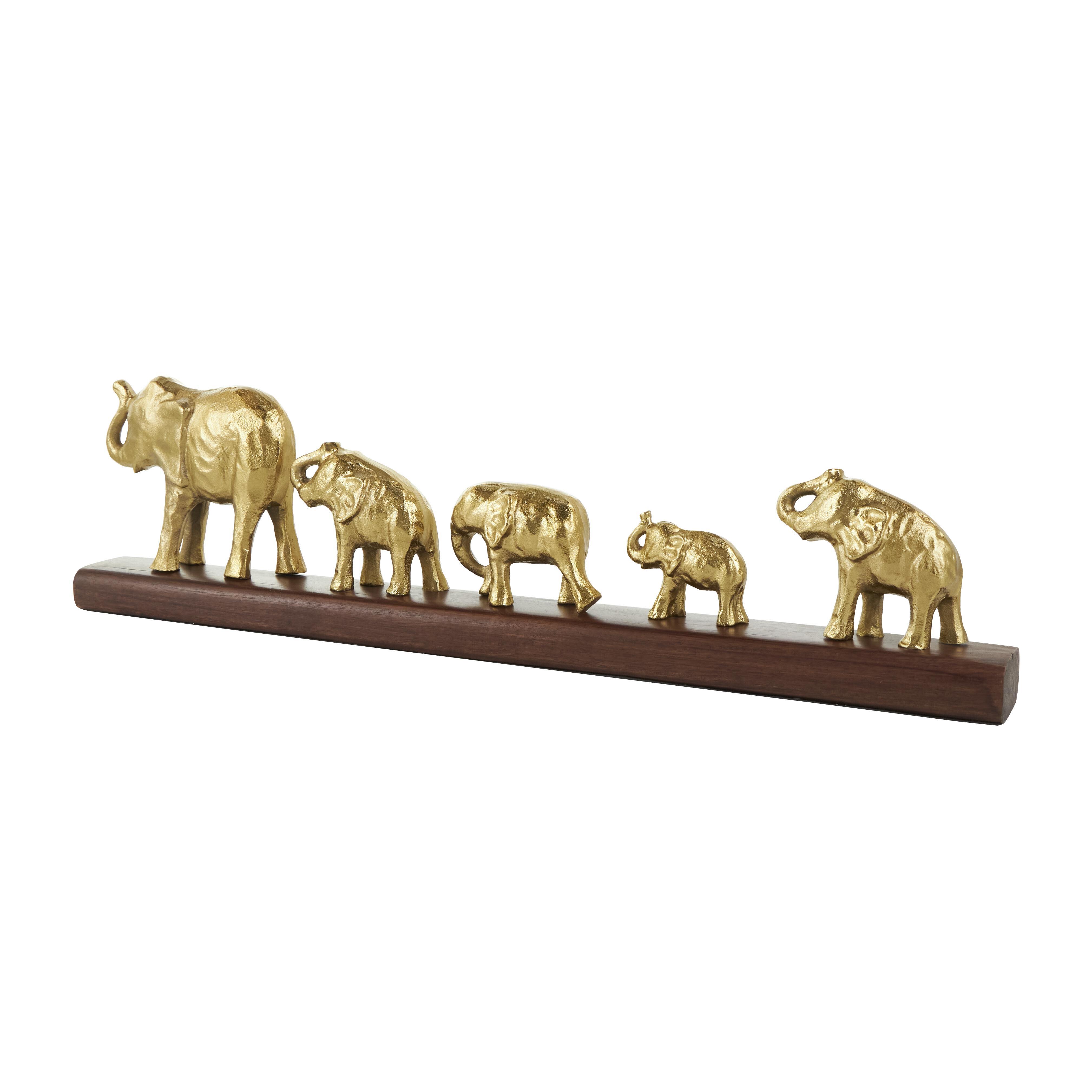 Bayberry Lane Elephant Sculpture with Base, , large