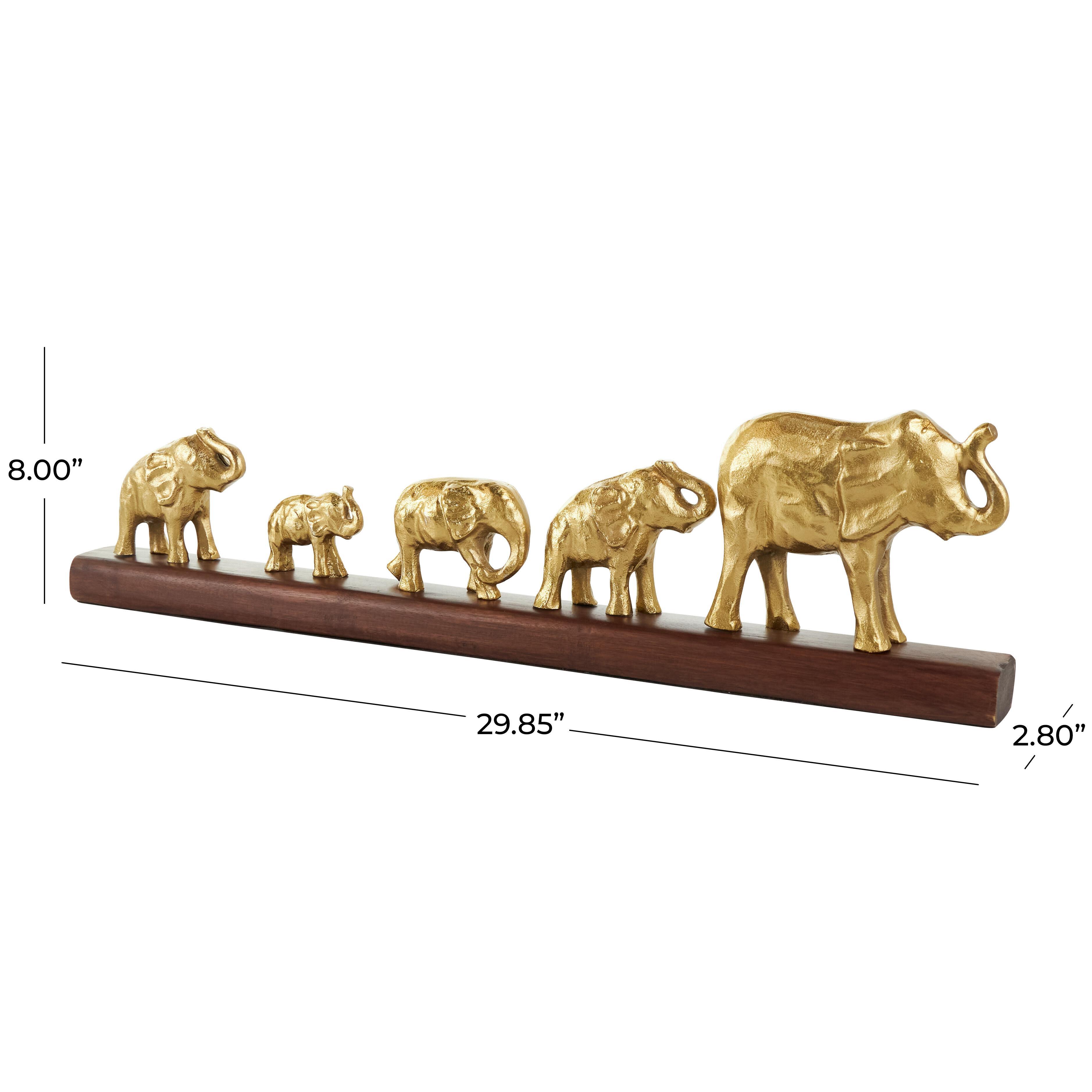 Bayberry Lane Elephant Sculpture with Base, , large