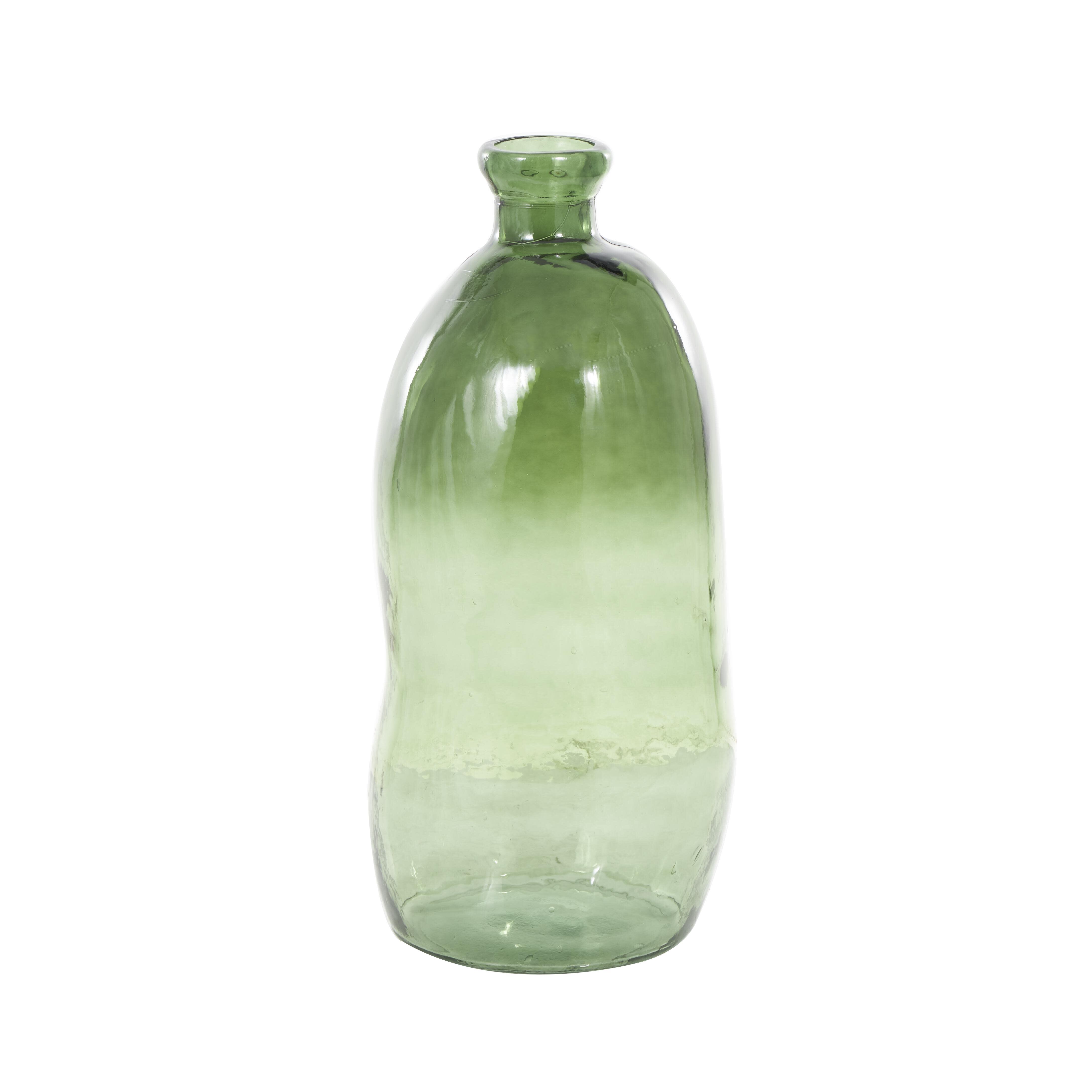 Bayberry Lane Tall Spanish Bottle Vase, Green, large